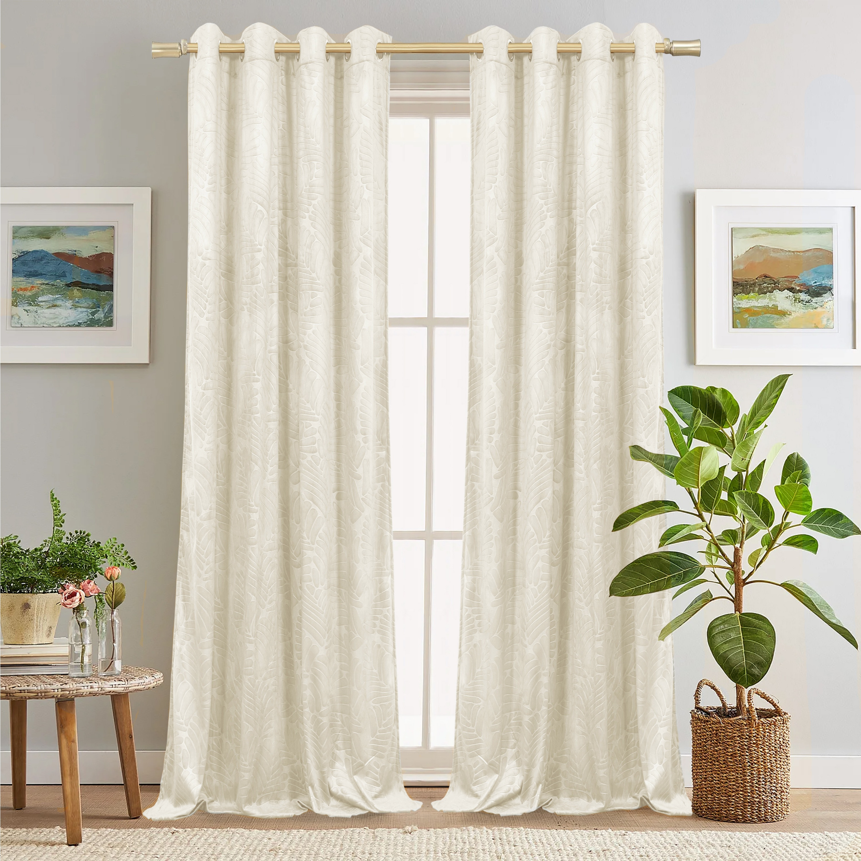 Textured Embossed Room Darkening Curtains-household-windows-curtains-image-8