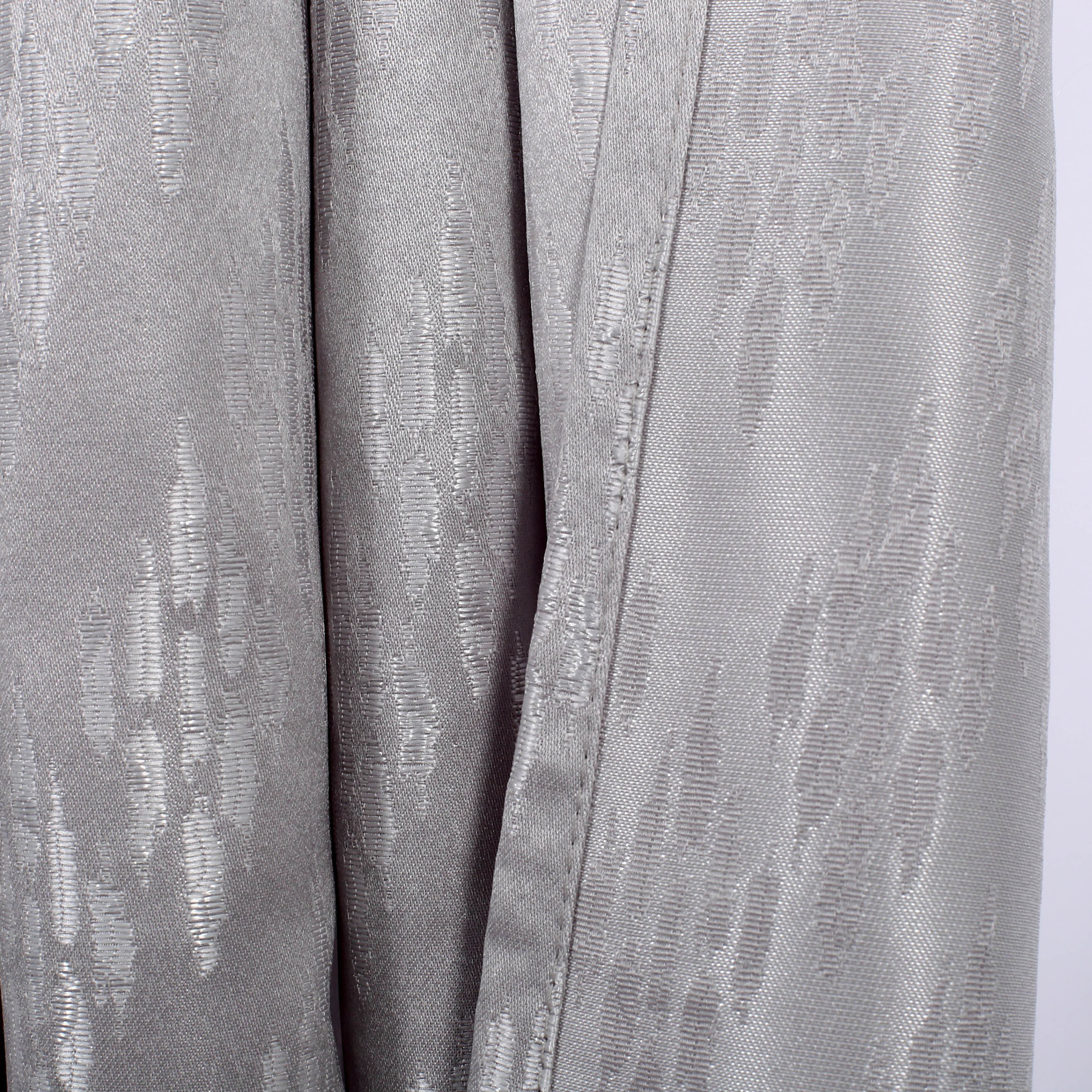 Jacquard Patterned Eyelet Curtain Set-household-windows-curtains-image-6
