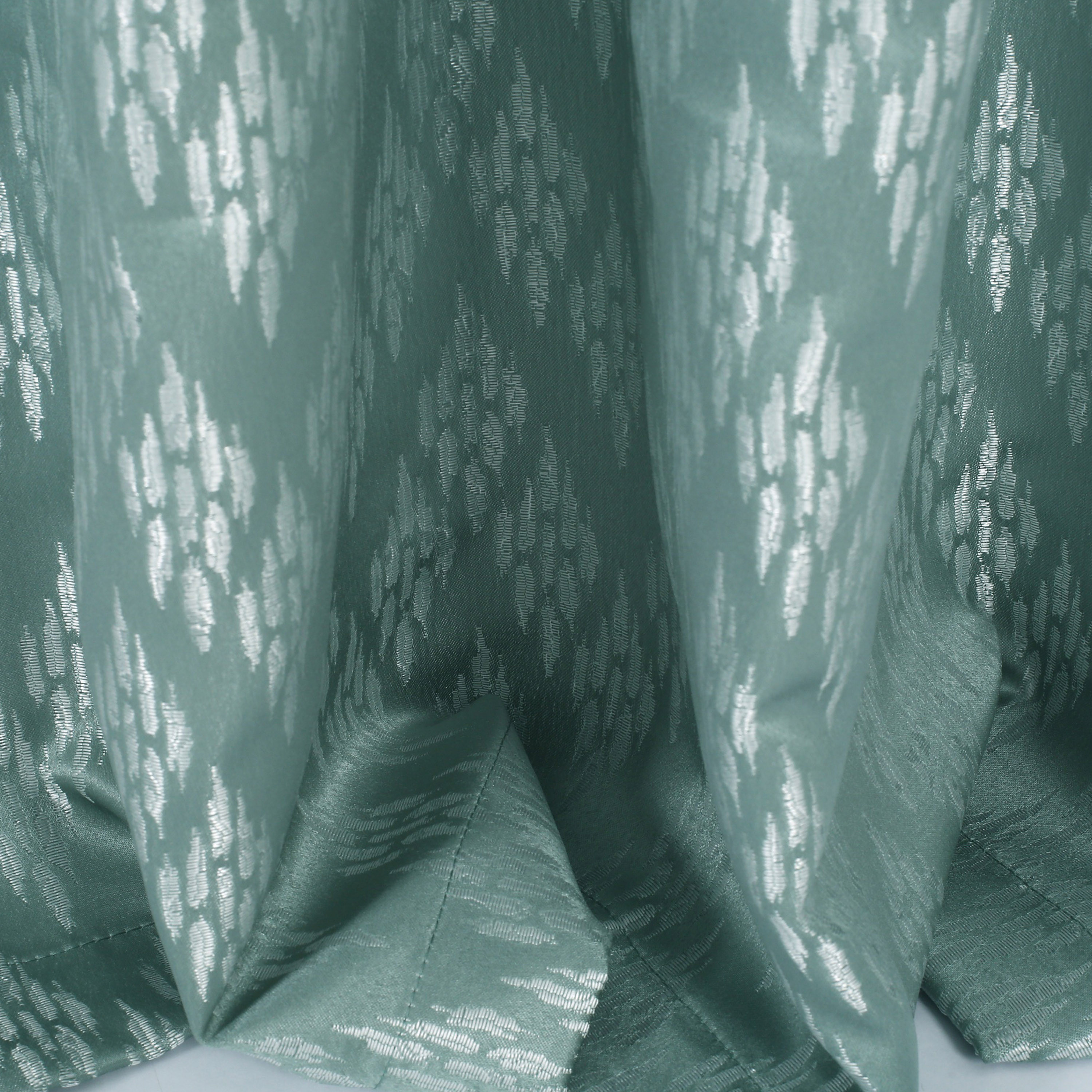 Jacquard Patterned Eyelet Curtain Set-household-windows-curtains-image-10