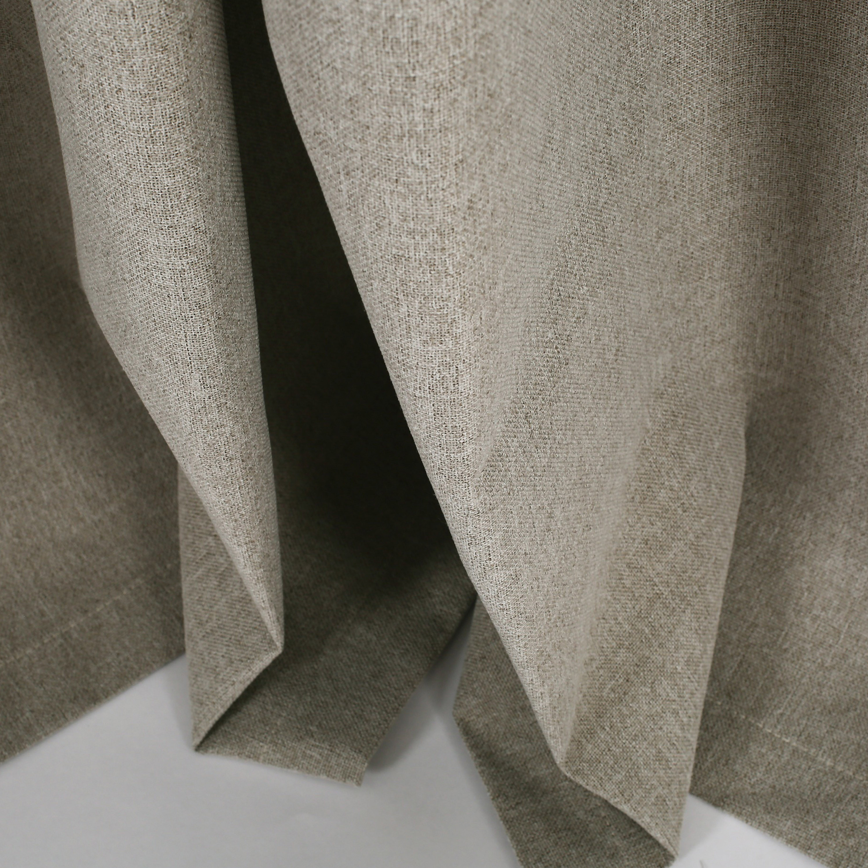 Single Panel Linen Blend Eyelet Curtains-household-windows-curtains-image-2