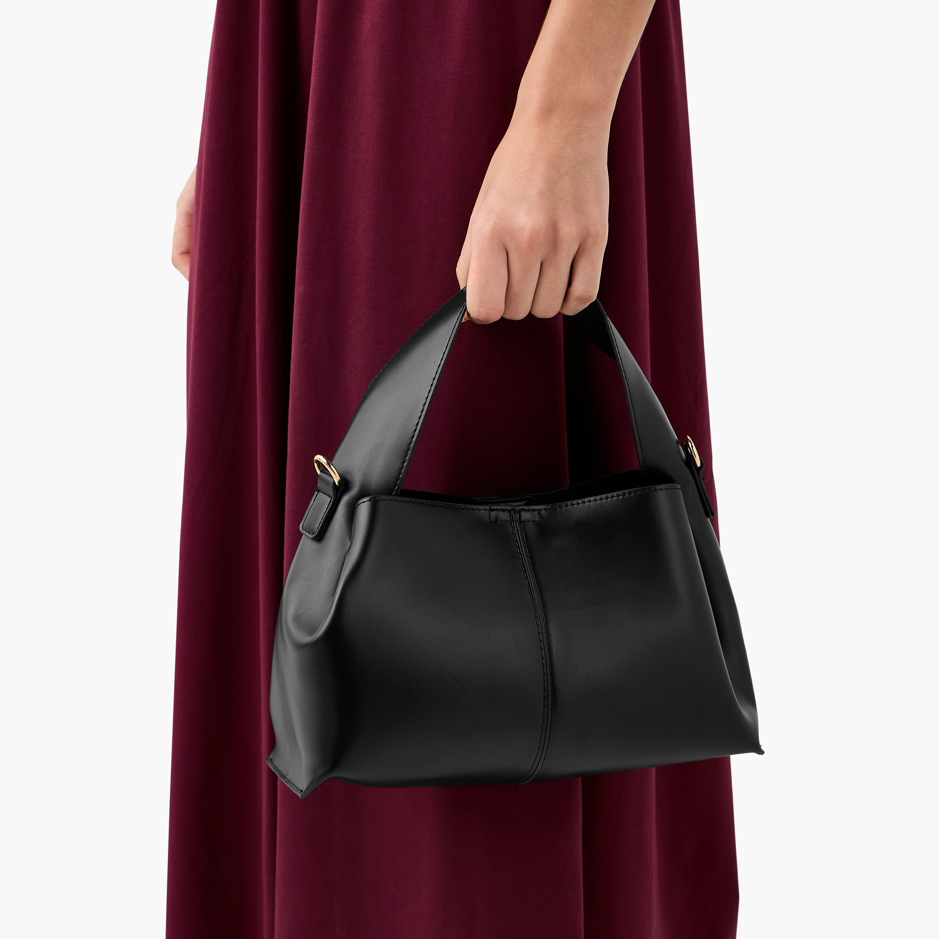 شنطة هوبو سادة مع شنطة صغيرة تيا من ساشا-women-bagsandwallets-handbags-image-4
