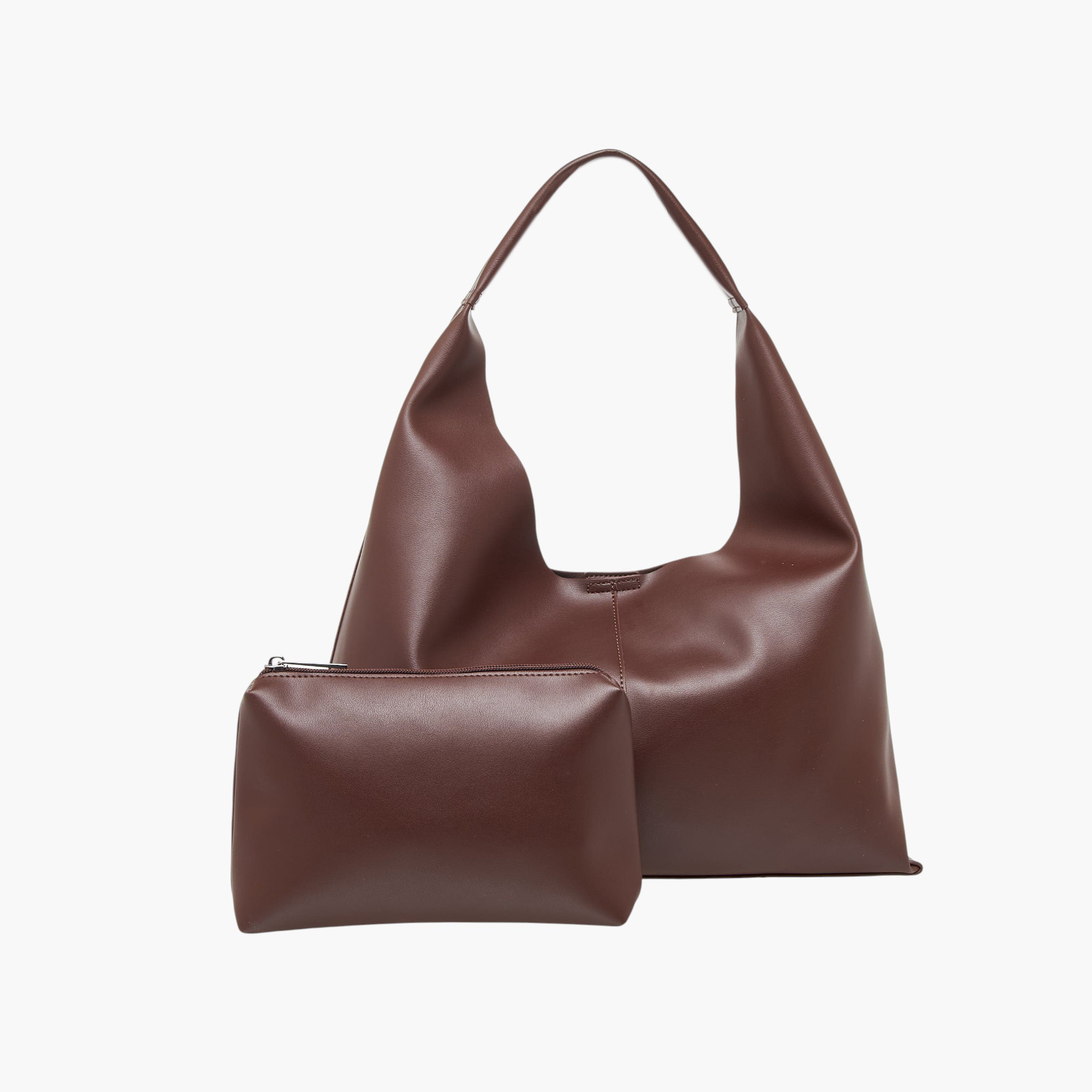 Sasha Tia Monotone Hobo Bag with Pouch-women-bagsandwallets-handbags-image-1