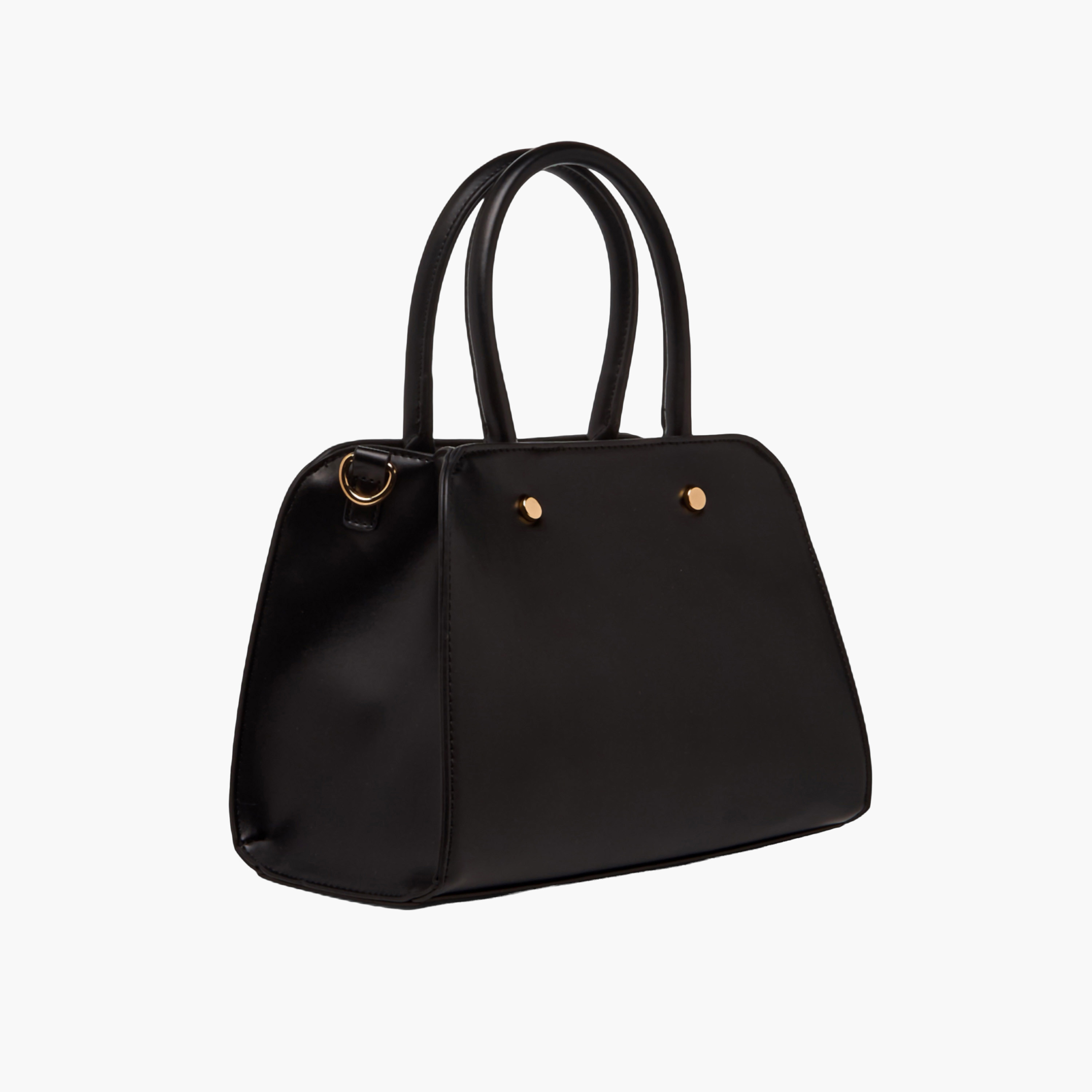 Sasha Textured Satchel Bag with Double Handle-women-bagsandwallets-handbags-image-4
