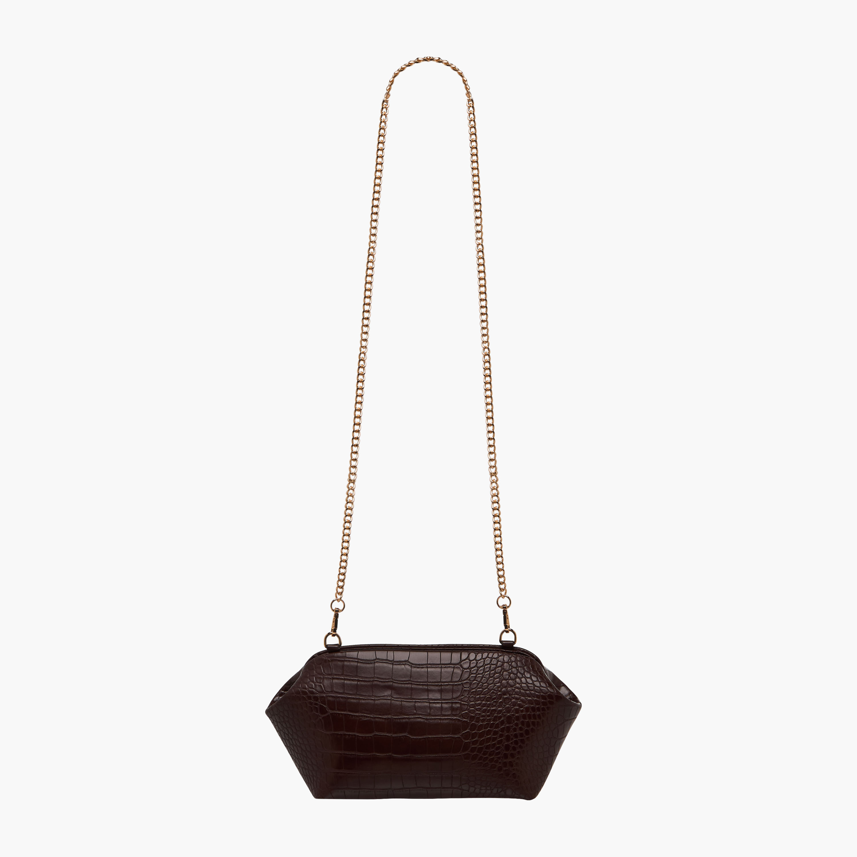 Sasha Tia Animal Textured Crossbody Bag with Chain Strap-women-bagsandwallets-handbags-image-3
