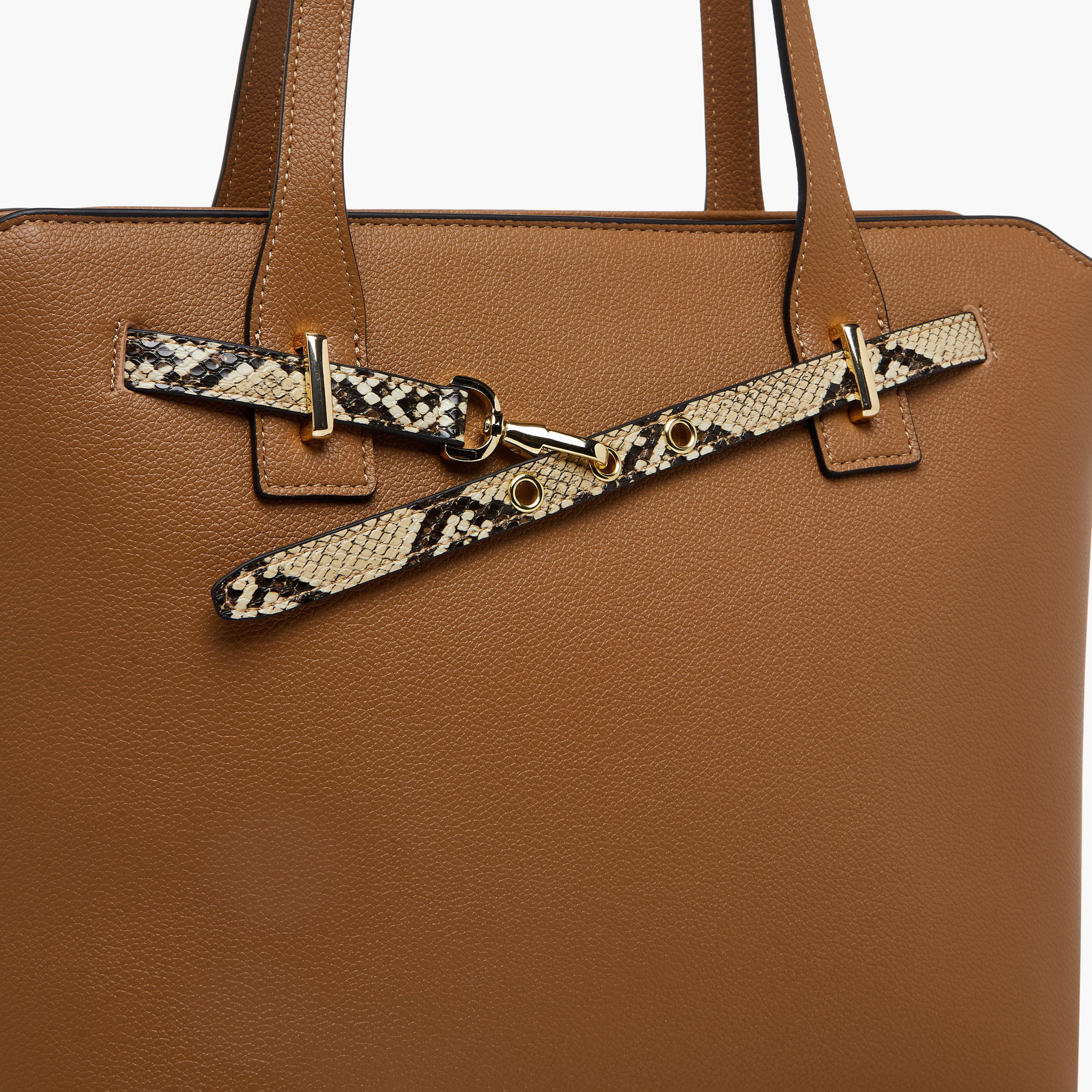 Sasha Animal Textured Belt Detail Tote Bag with Handles-women-bagsandwallets-handbags-image-5