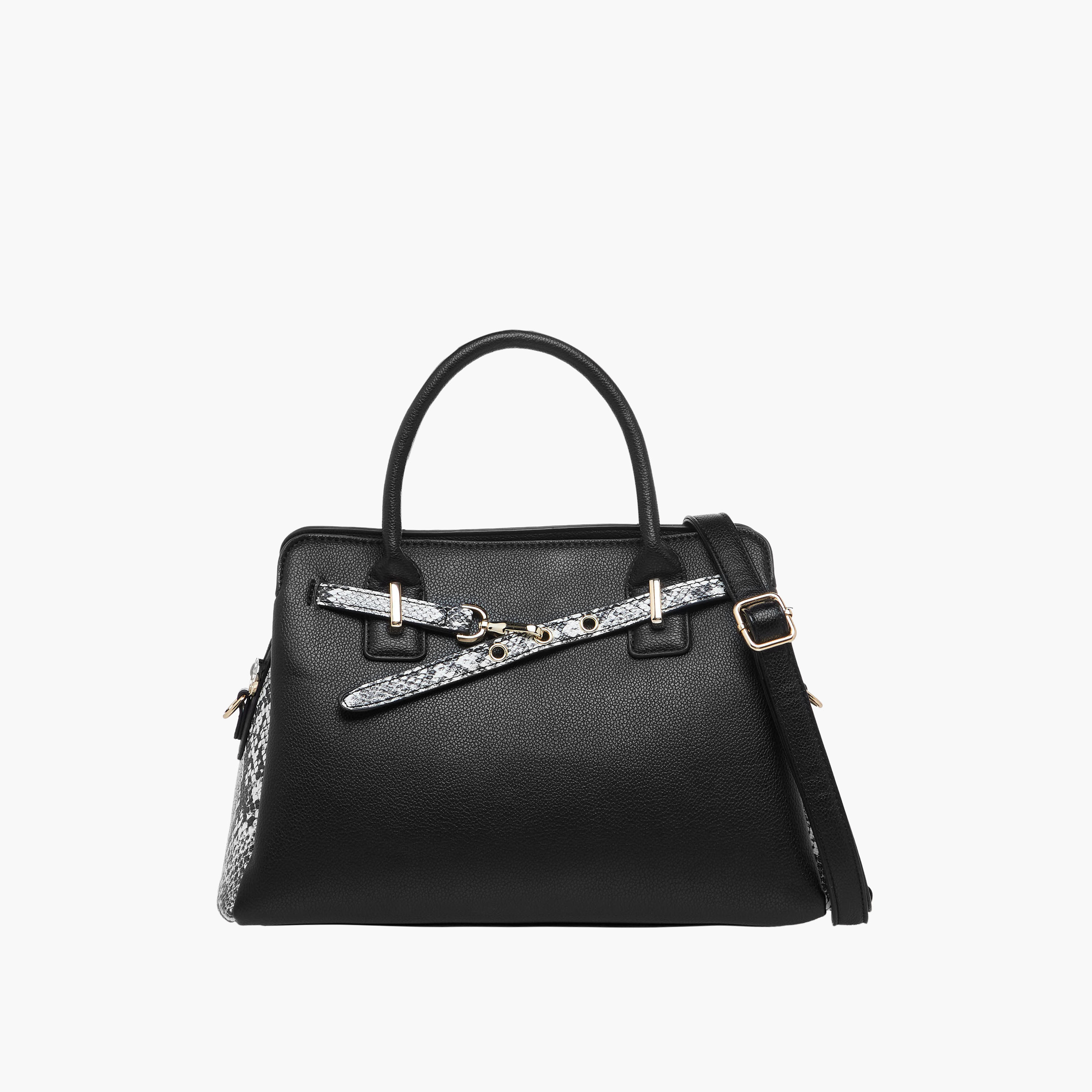 Sasha Animal Textured Panel Detail Tote Bag with Handles-women-bagsandwallets-handbags-image-1
