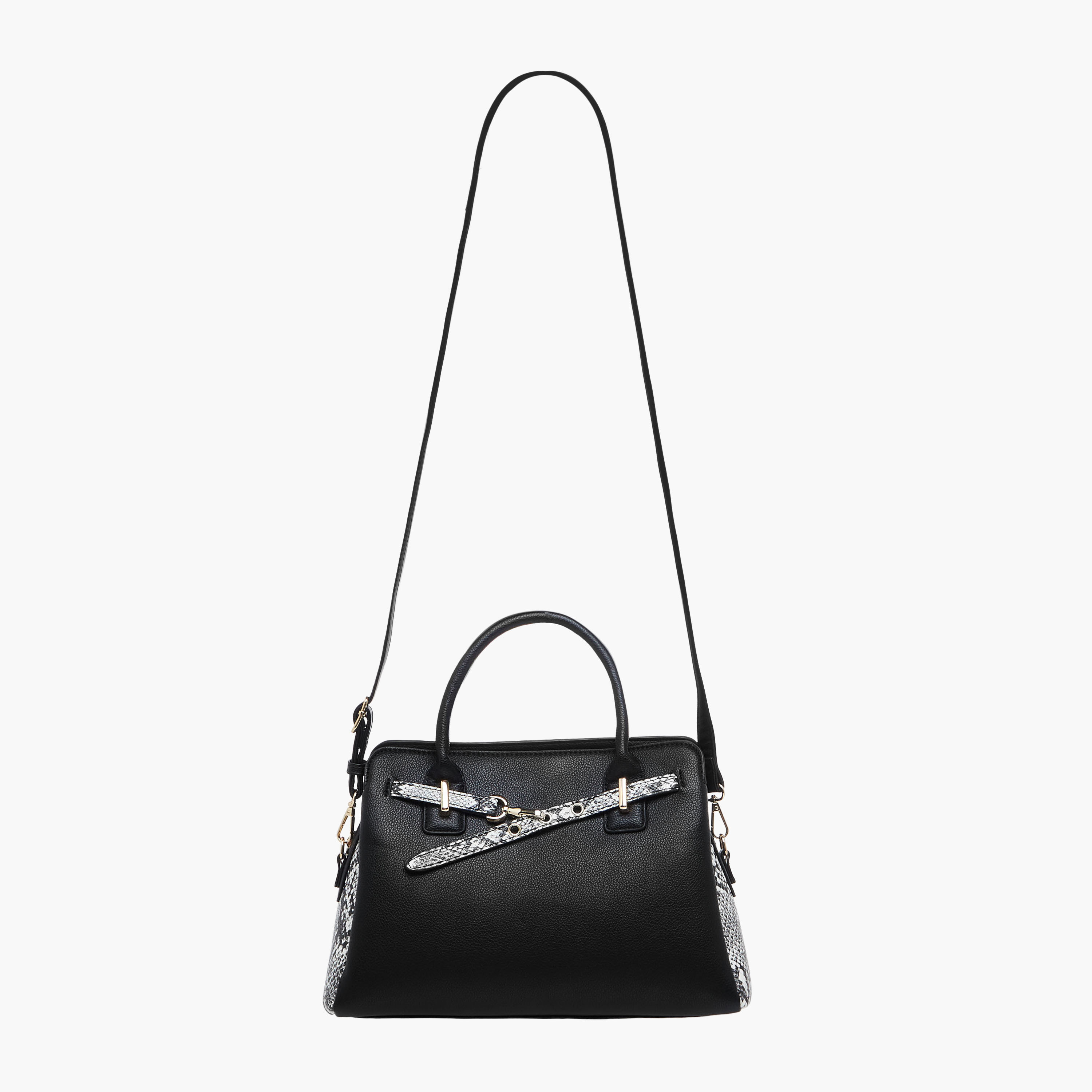 Sasha Animal Textured Panel Detail Tote Bag with Handles-women-bagsandwallets-handbags-image-3