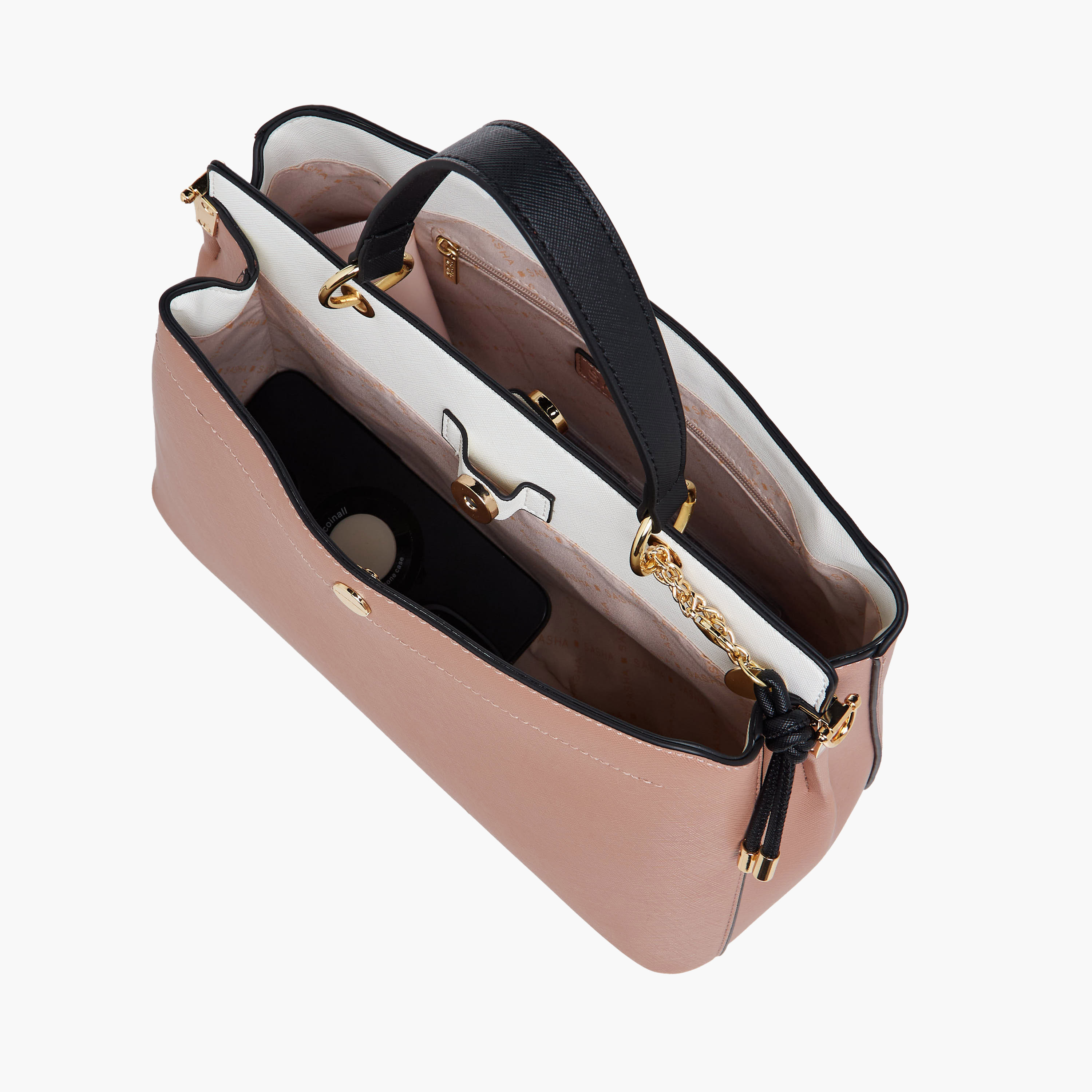 Sasha Textured Tote Bag with Detachable Strap-women-bagsandwallets-handbags-image-9