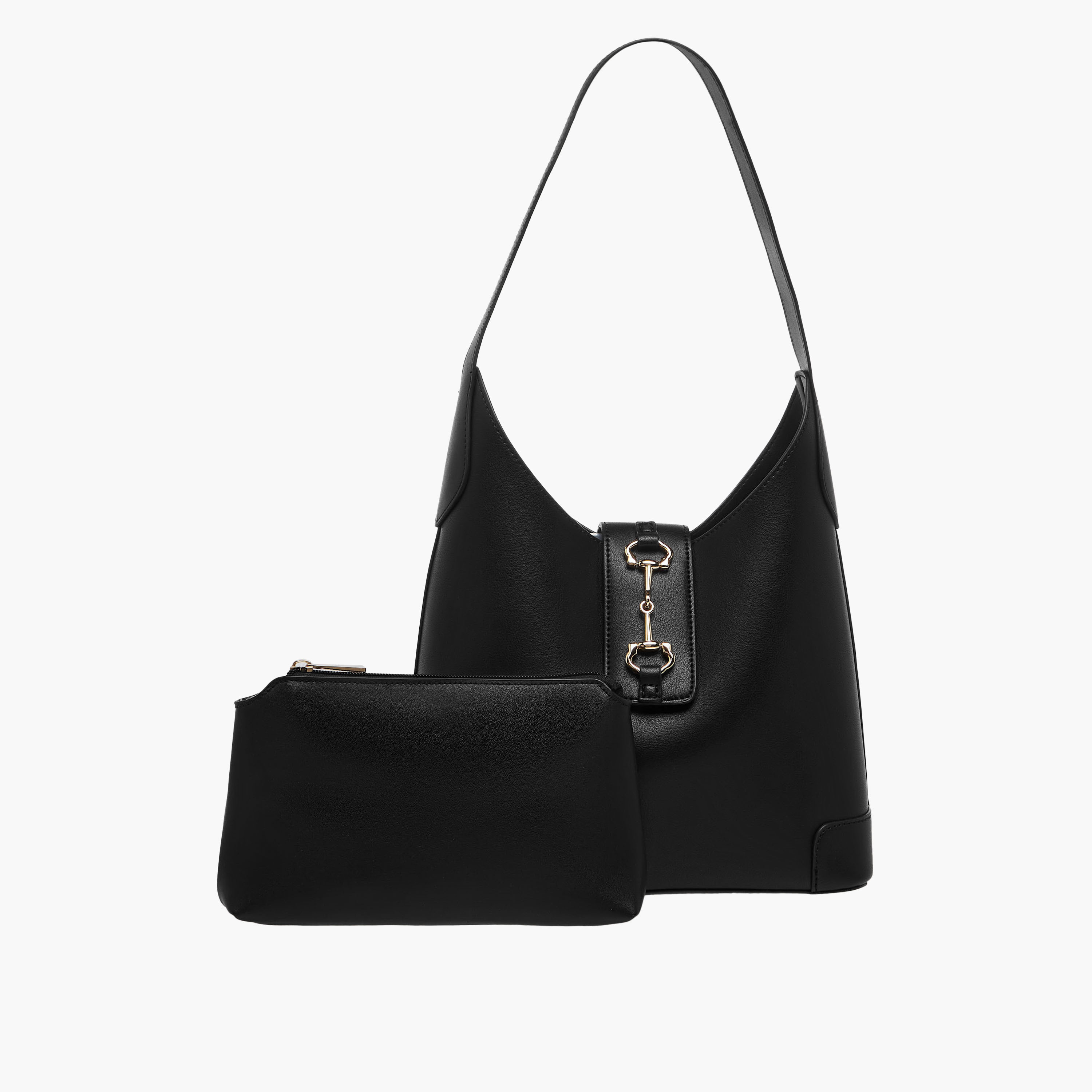 شنطة هوبو سادة مع شنطة صغيرة كودس من ساشا-women-bagsandwallets-handbags-image-1