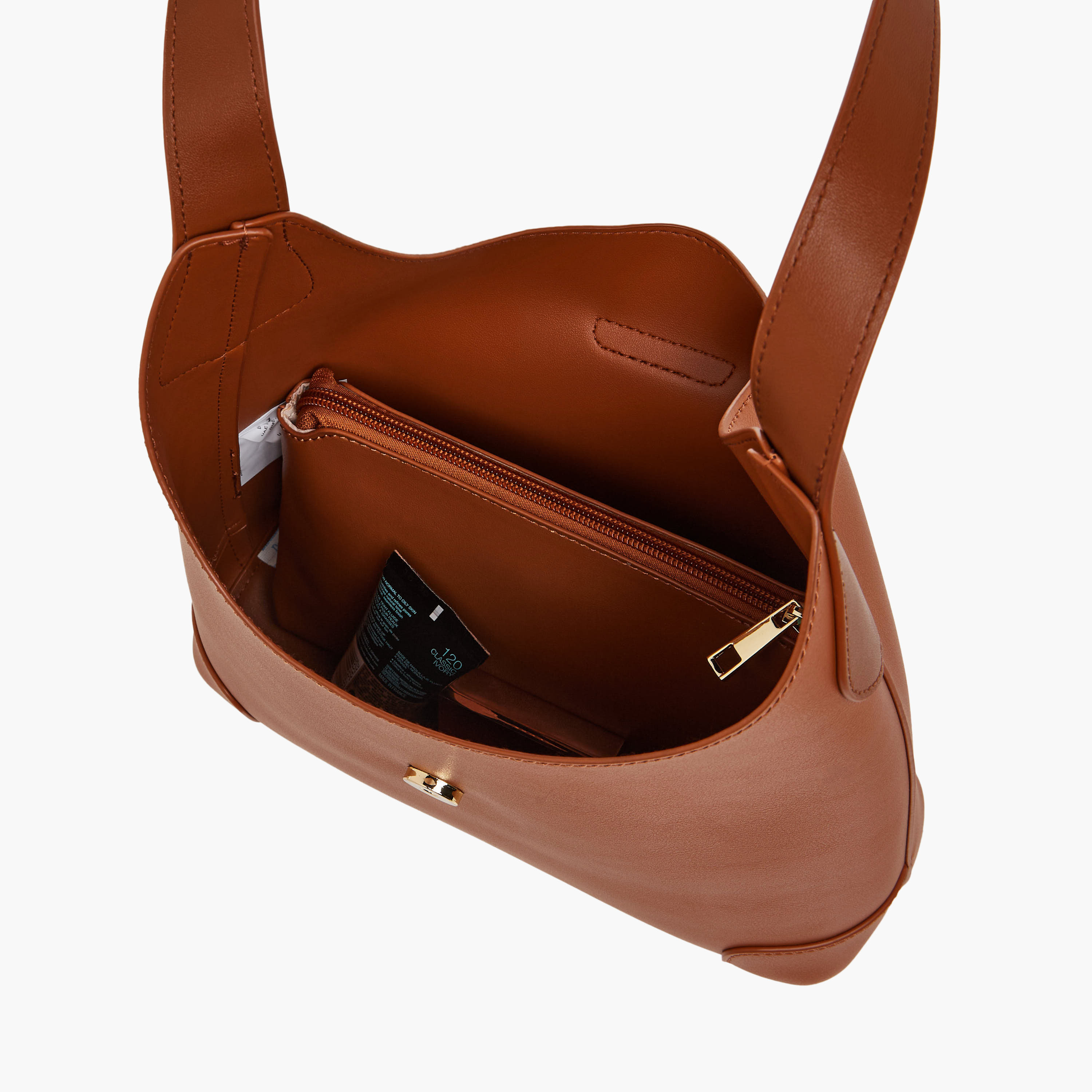 شنطة هوبو سادة بمقبض مع شنطة صغيرة من ساشا-women-bagsandwallets-handbags-image-9