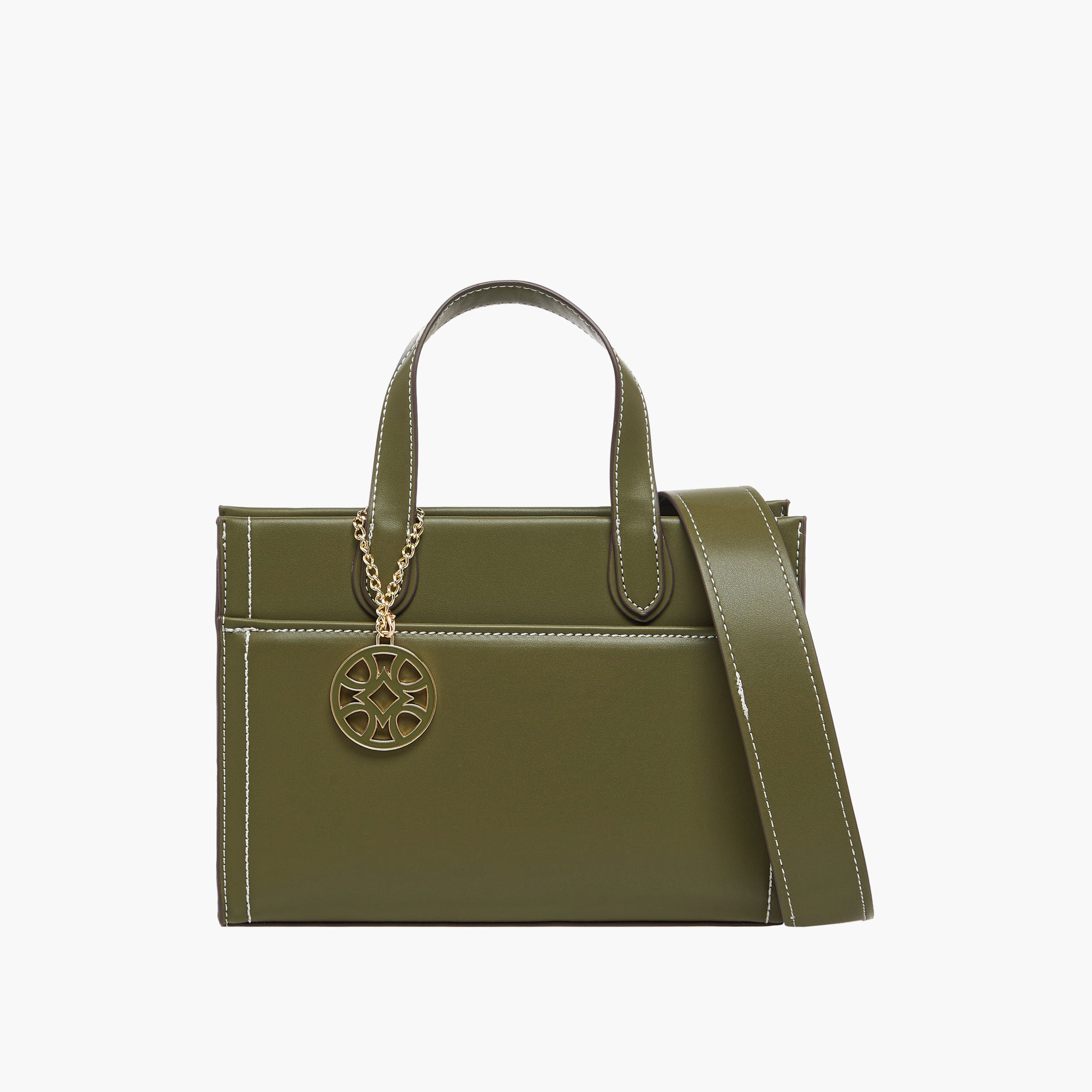 Sasha Kodes Solid Tote Bag with Detachable Strap-women-bagsandwallets-handbags-image-1