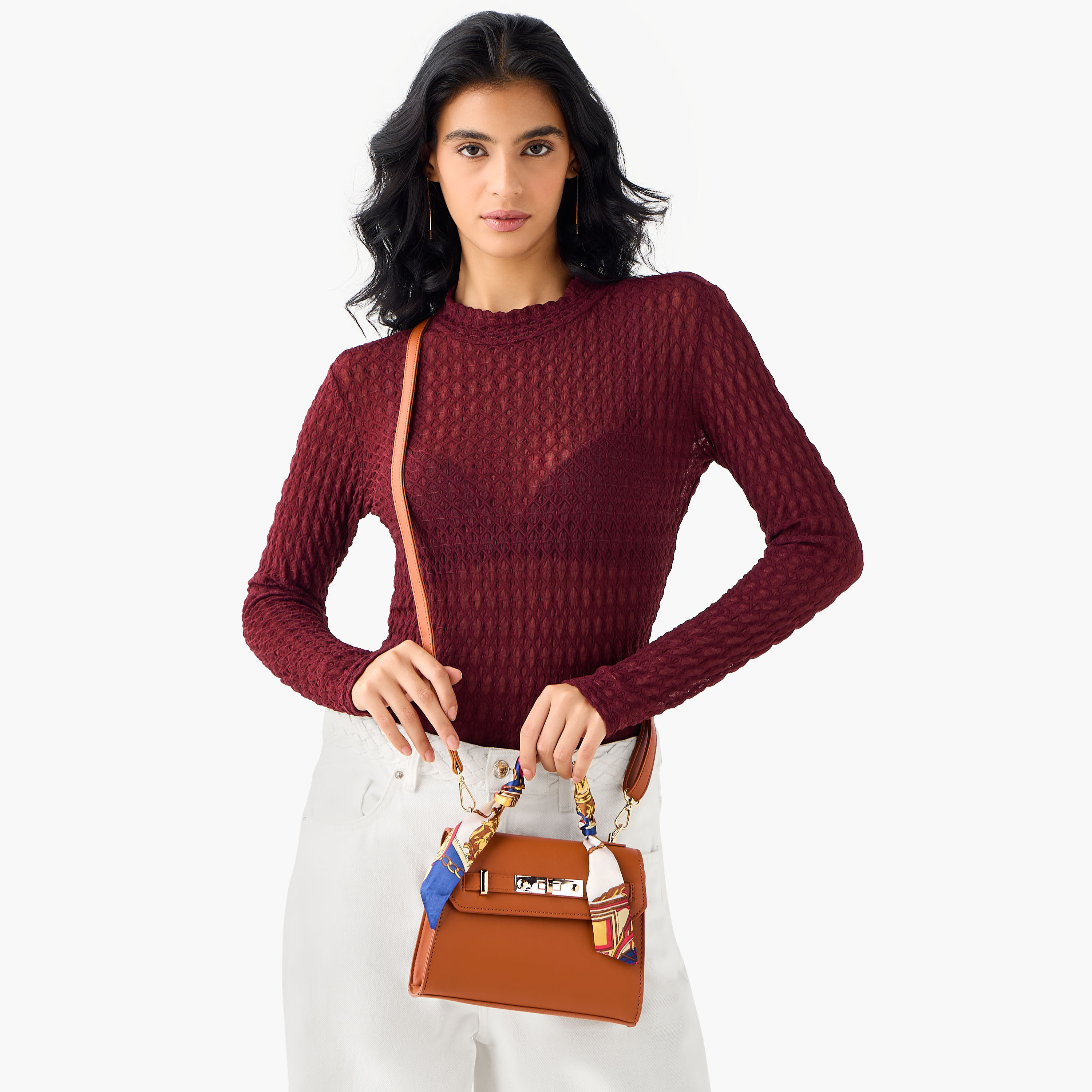 شنطة كروس بودي بمقبض ووشاح من ساشا-women-bagsandwallets-handbags-image-8