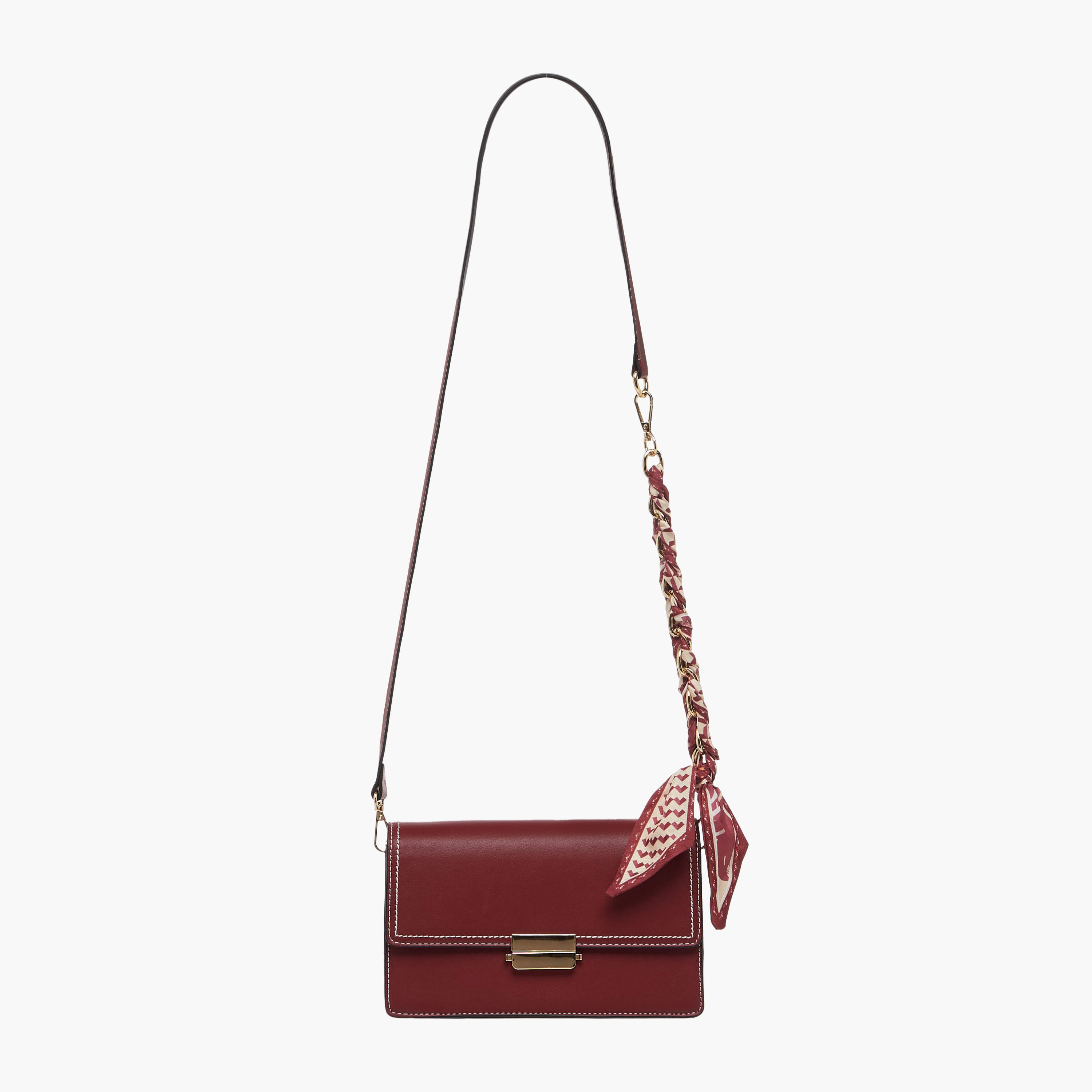 Sasha Scarf Detail Crossbody Bag with Detachable Strap-women-bagsandwallets-handbags-image-3