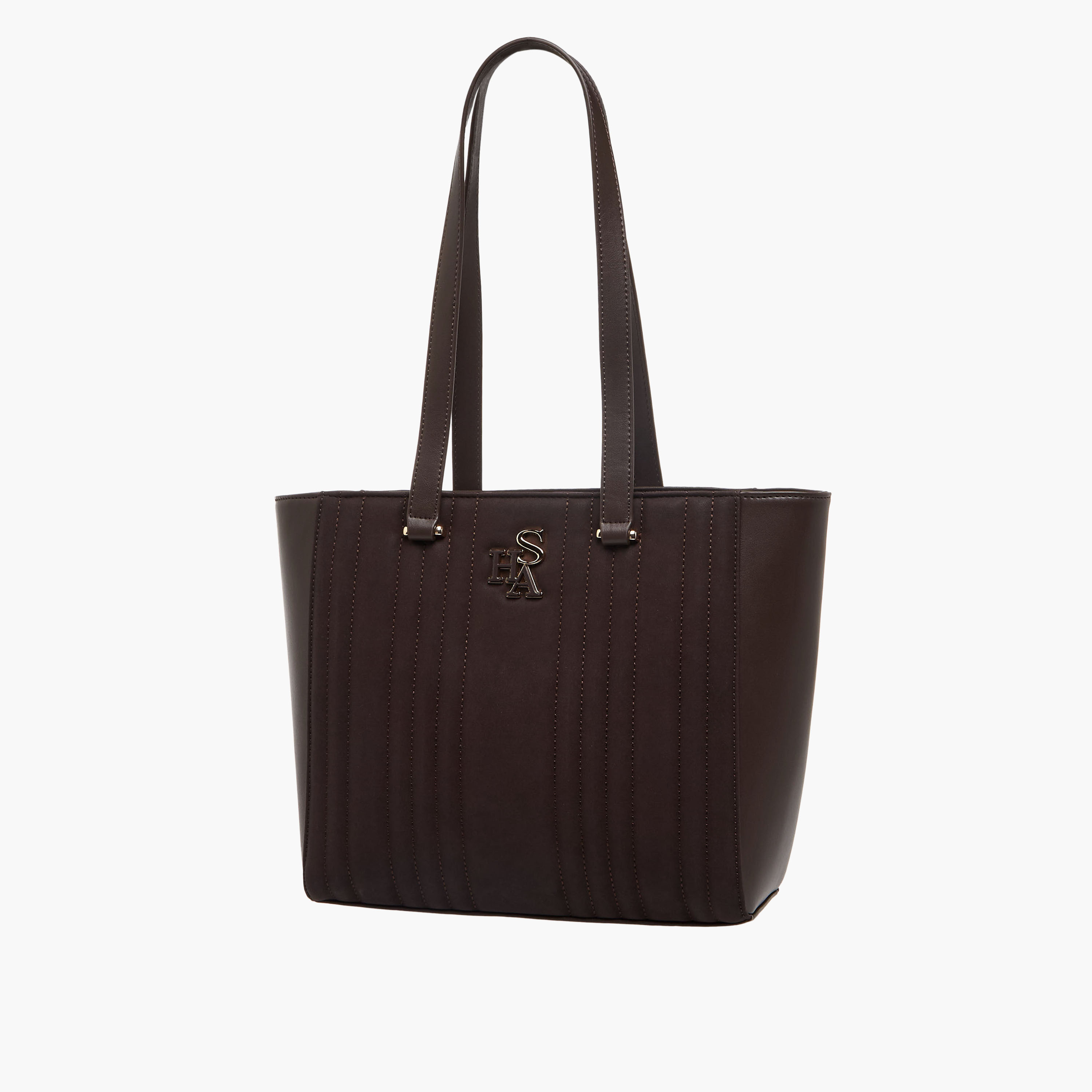 Sasha Kodes Textured Tote Bag with Double Handle-women-bagsandwallets-handbags-image-3
