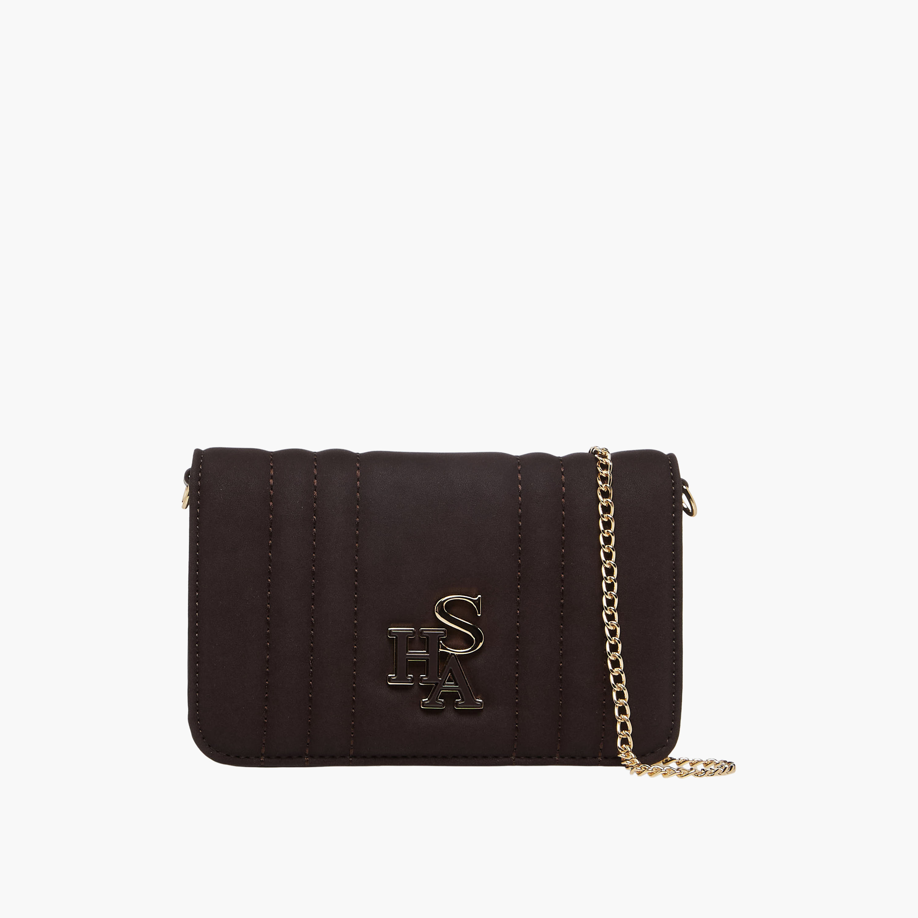 Sasha Textured Crossbody Bag with Detachable Chain Strap-women-bagsandwallets-handbags-image-1
