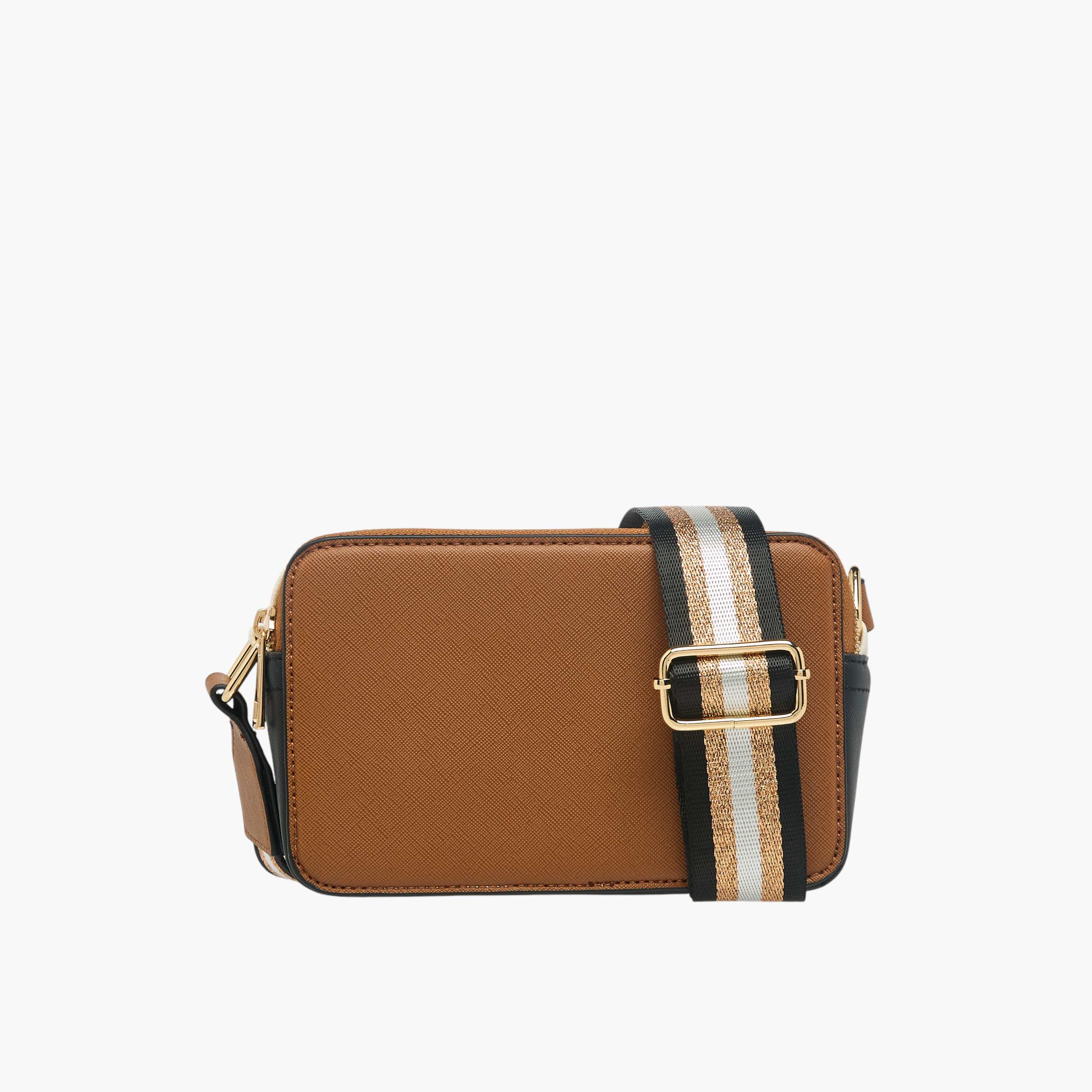 Sasha Kodes Textured Crossbody Bag with Adjustable Strap-women-bagsandwallets-handbags-image-1
