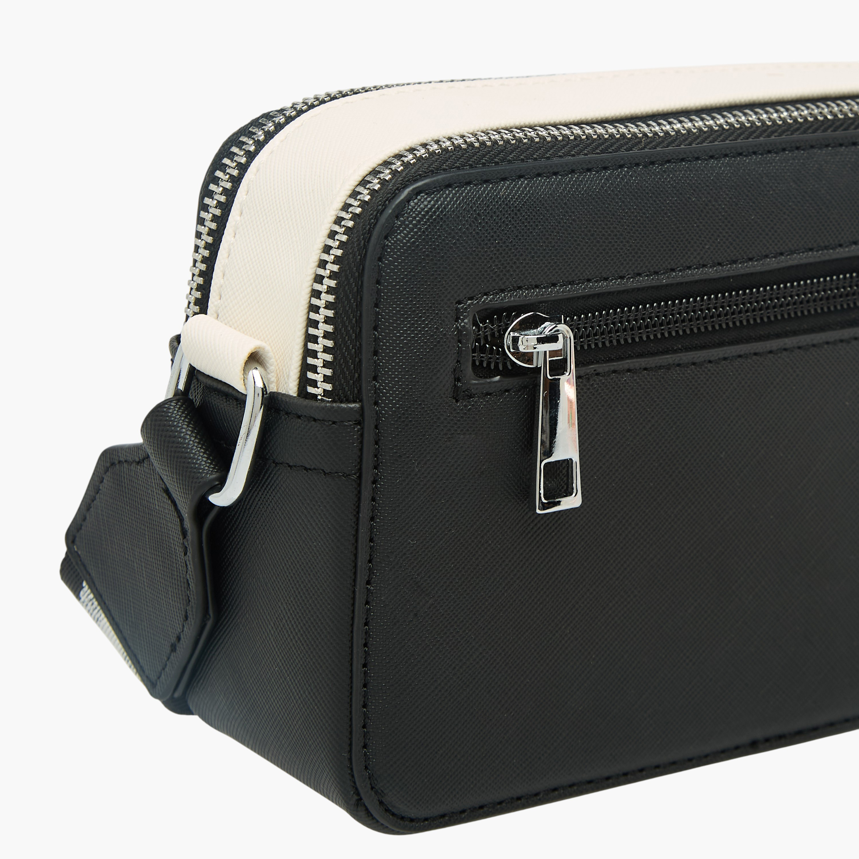 Sasha Kodes Solid Crossbody Bag with Adjustable Strap-women-bagsandwallets-handbags-image-5