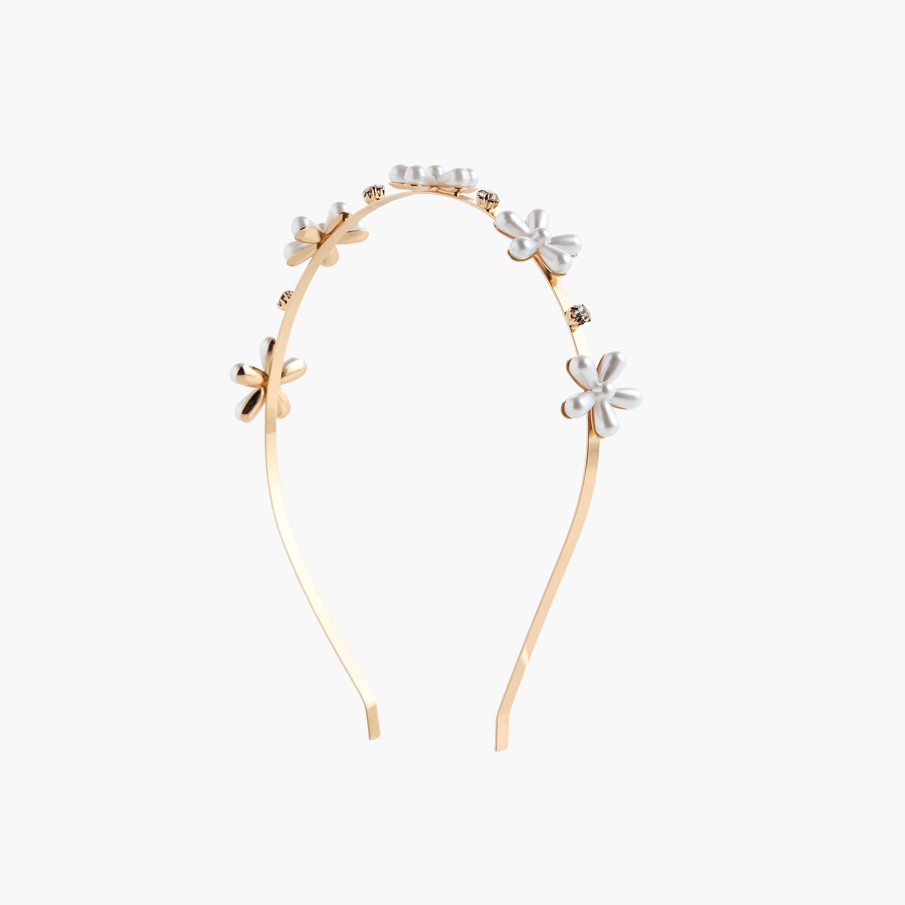 Floral Pearl Embellished Headband-women-hairaccessories-bands-image-3