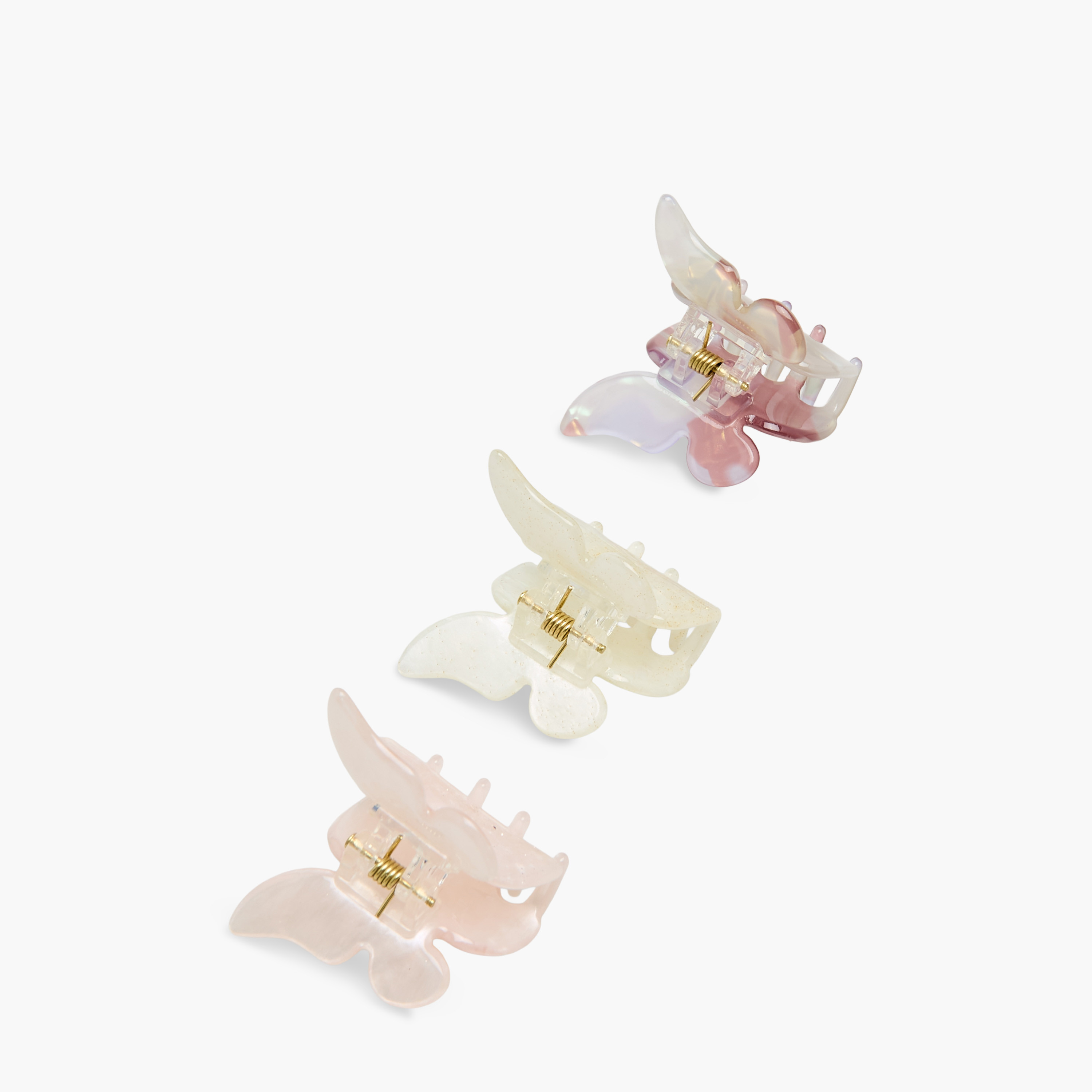 Pack of 3 Butterfly Hair Clamp with Marble Design-women-hairaccessories-clamps-image-5
