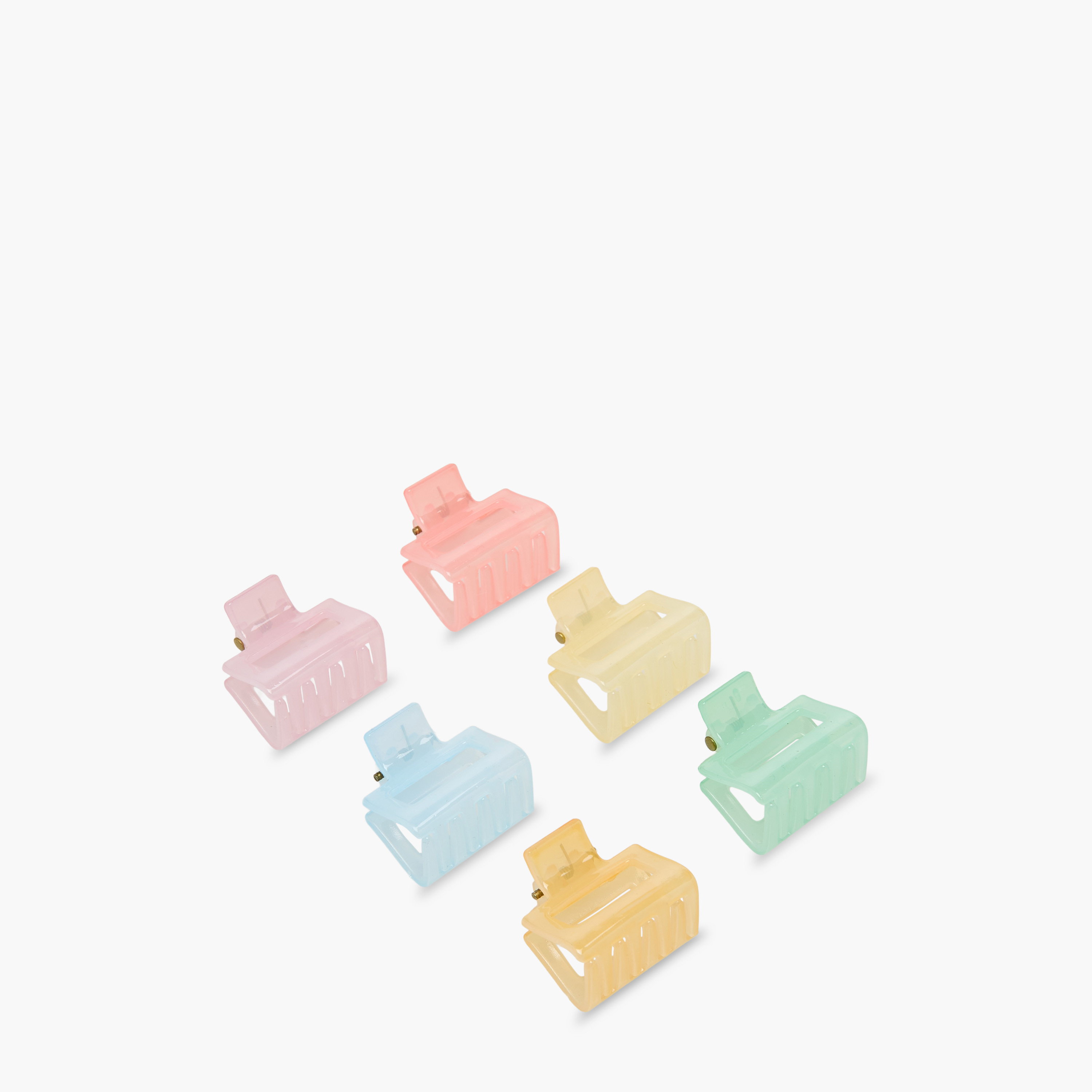 Pack of 6 Rectangle Shape Hair Clamp-women-hairaccessories-clamps-image-8