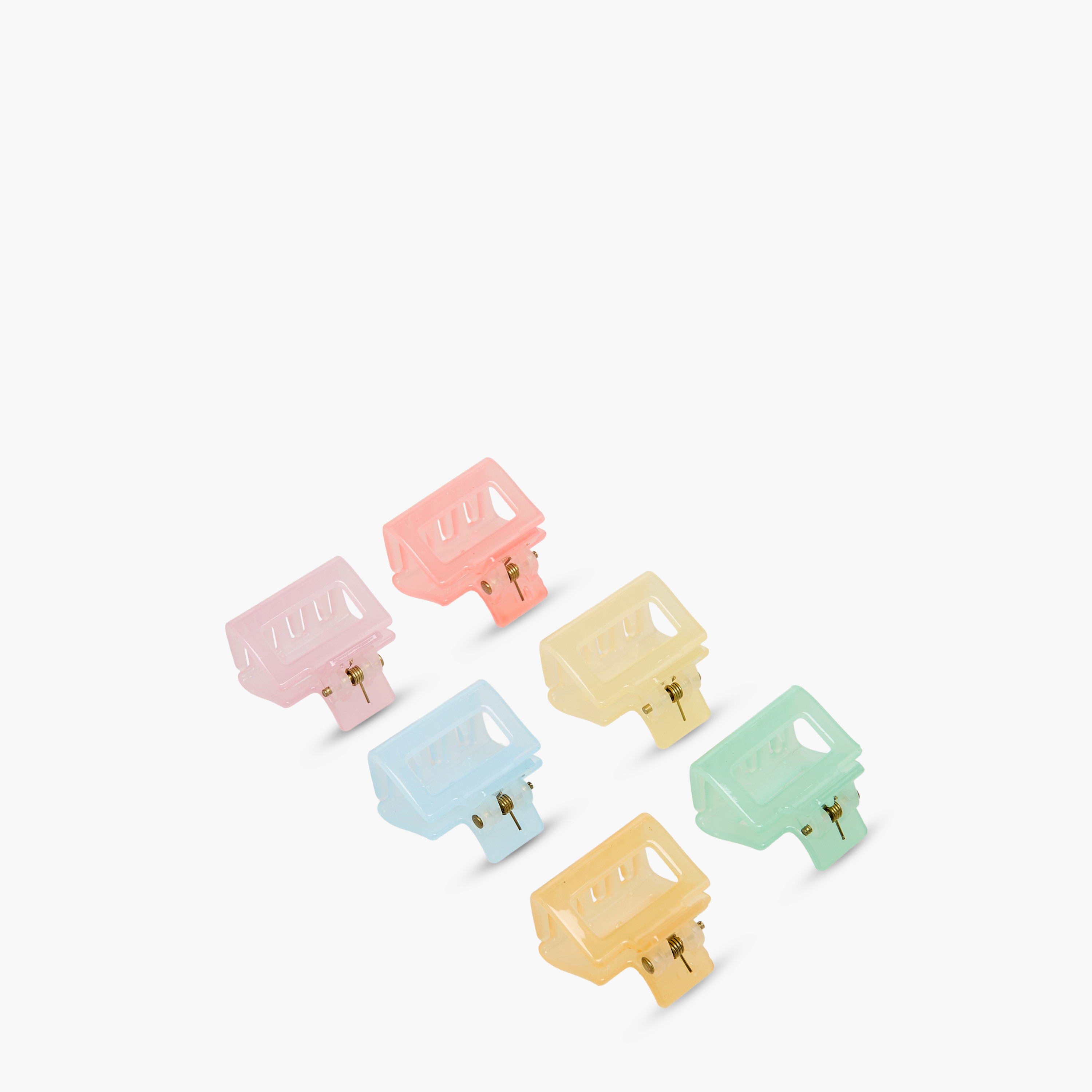 Pack of 6 Rectangle Shape Hair Clamp-women-hairaccessories-clamps-image-9