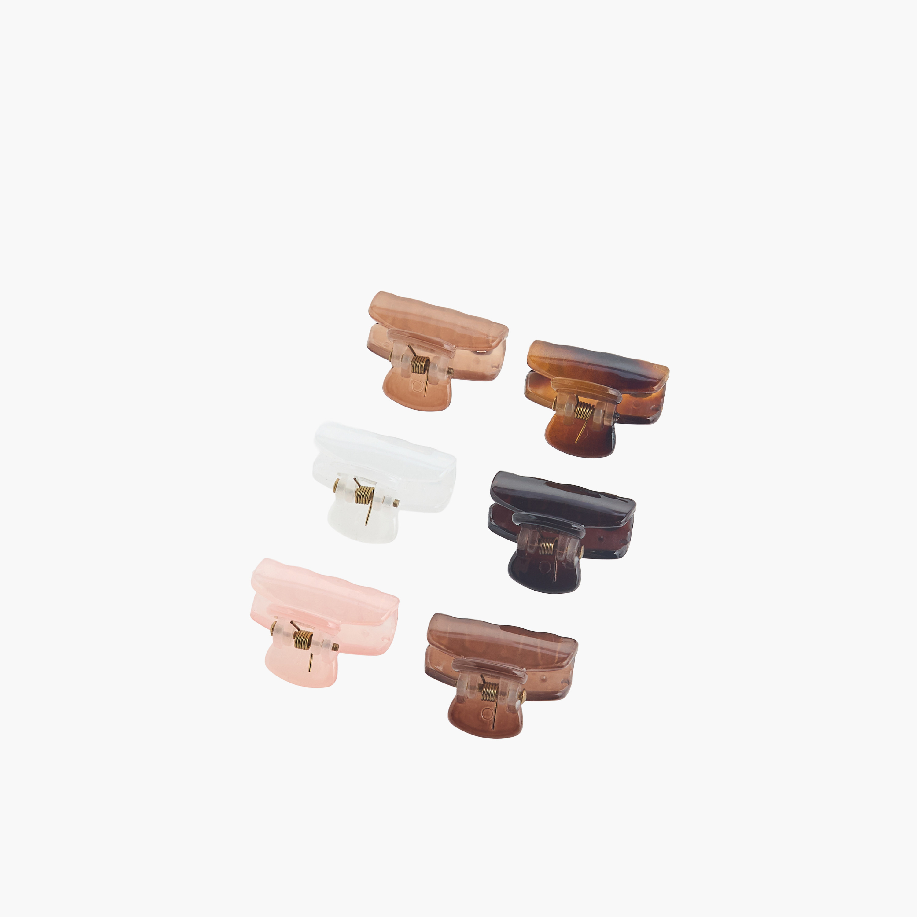 Pack of 6 Hair Clamps with Marble Print-women-hairaccessories-clamps-image-5