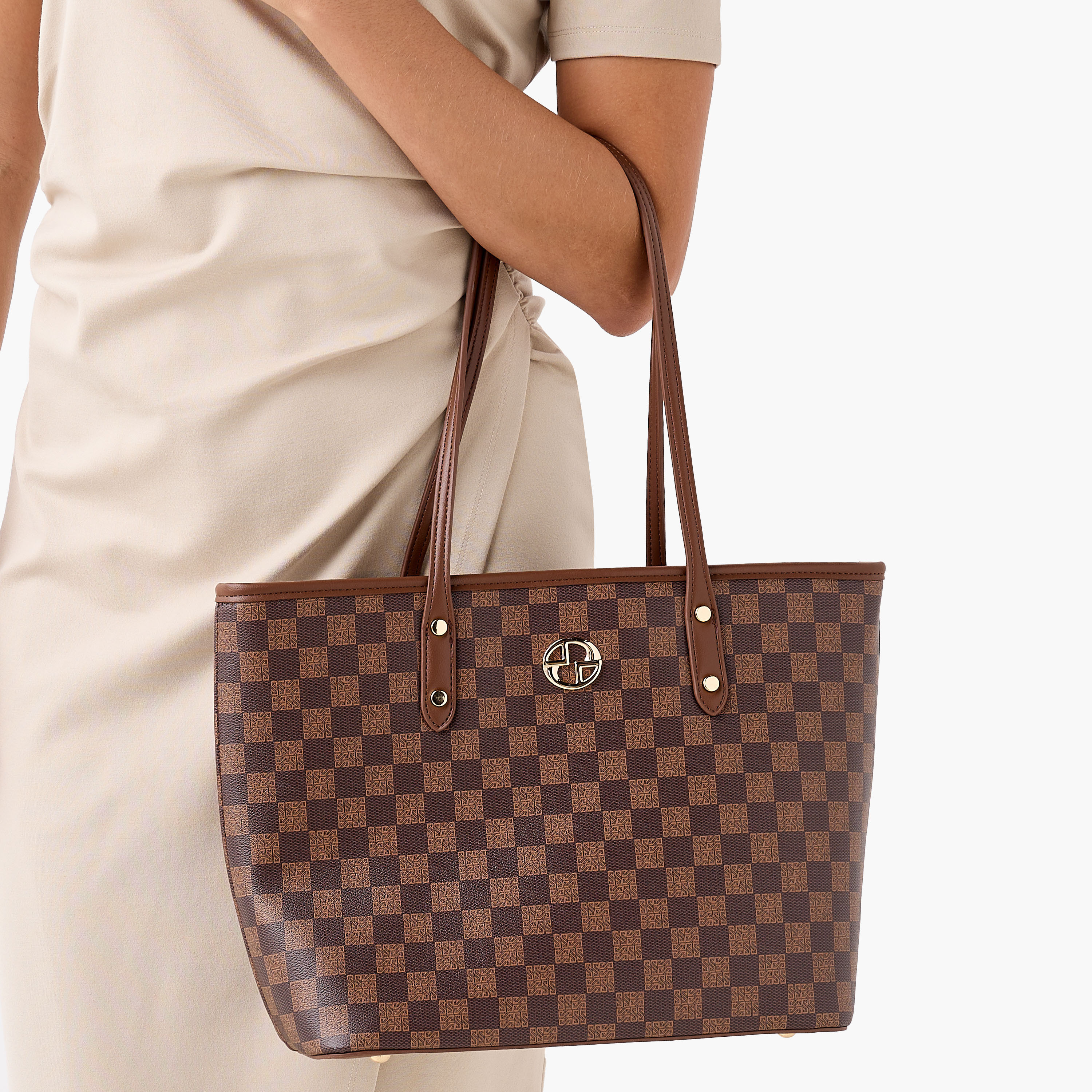شنطة توتي مربعات بسحاب إغلاق تيا من ساشا-women-bagsandwallets-handbags-image-2