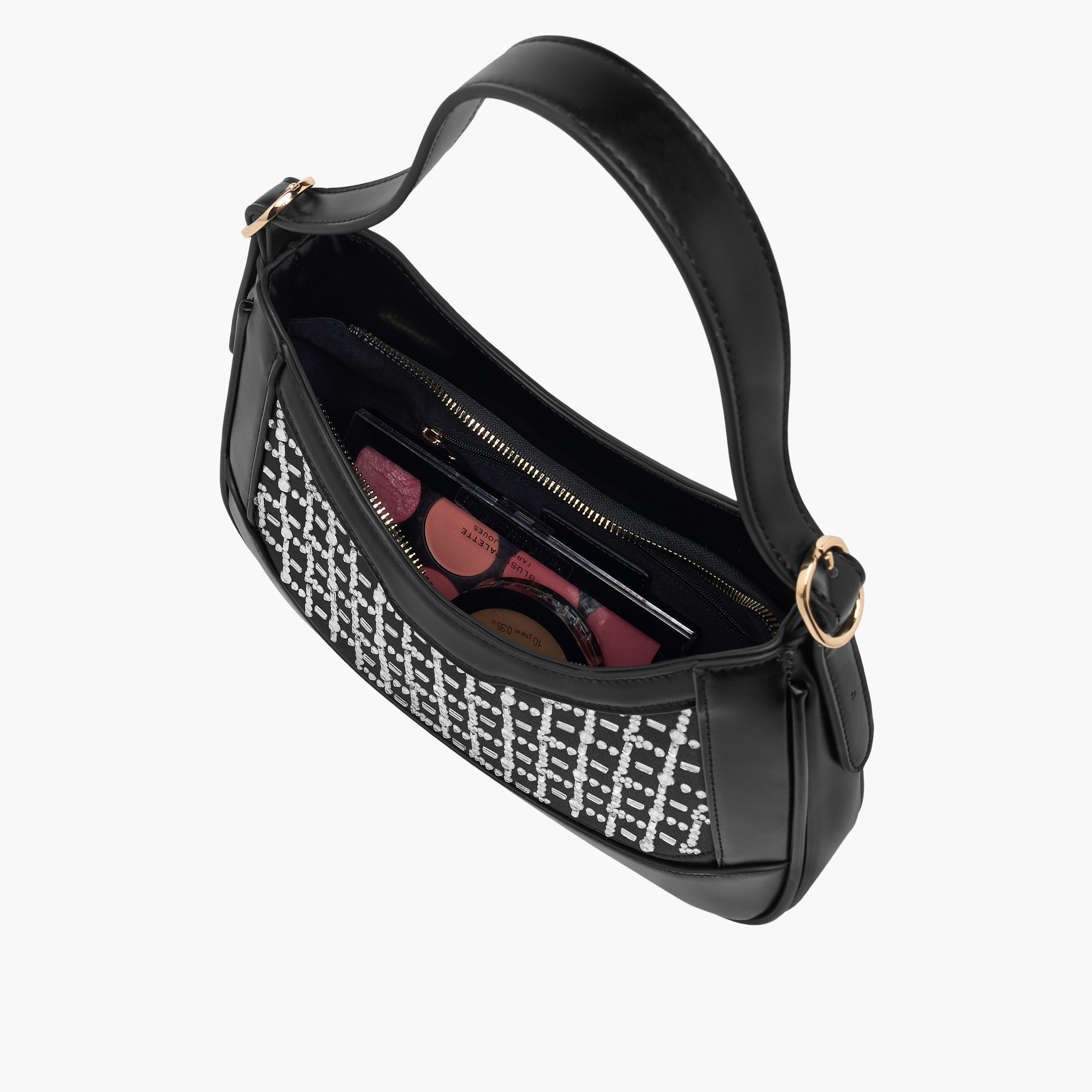 Sasha Tia Embellished Shoulder Bag with Adjustable Strap-women-bagsandwallets-handbags-image-7