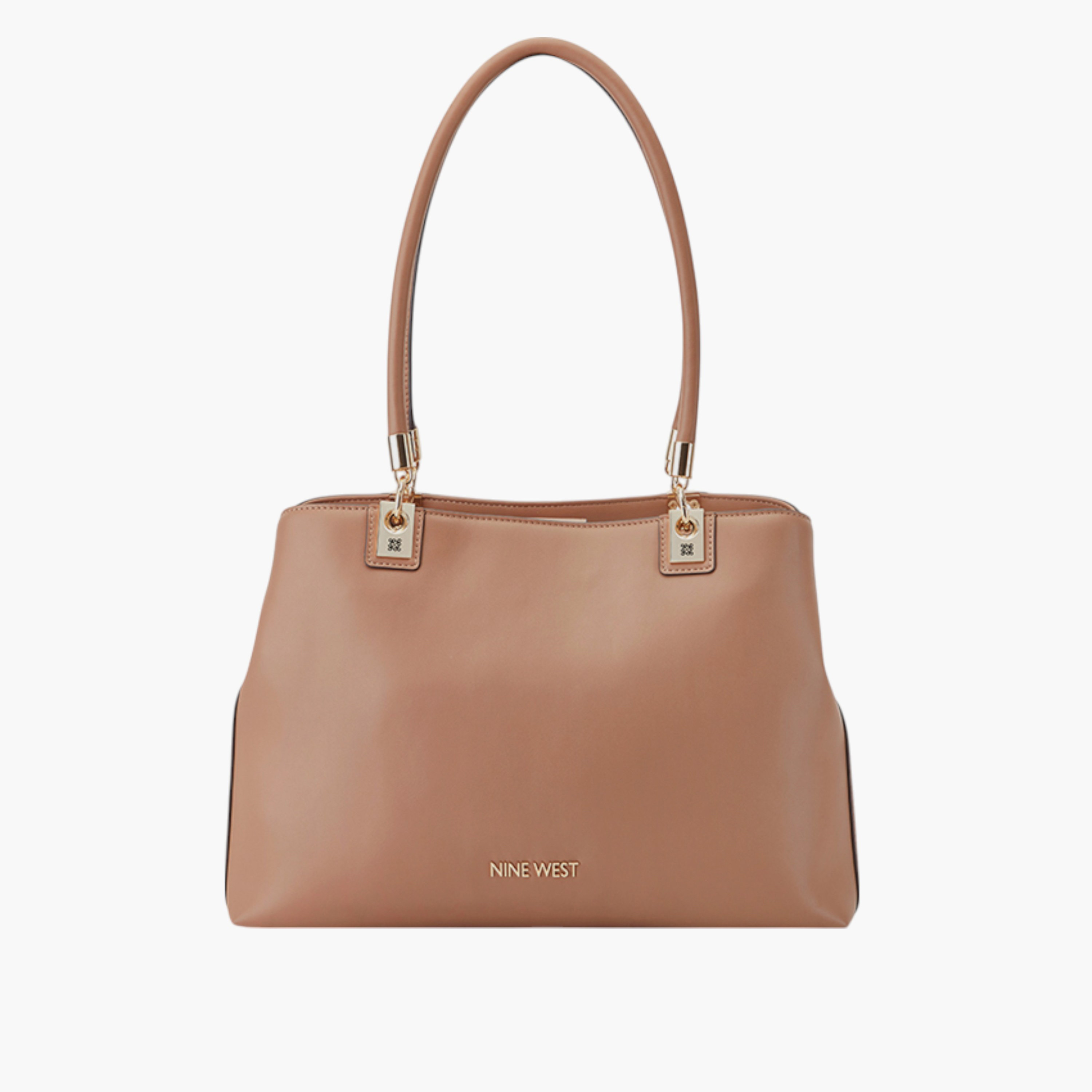 شنطة توت سادة بسحاب إغلاق من ناين ويست-women-bagsandwallets-handbags-image-1