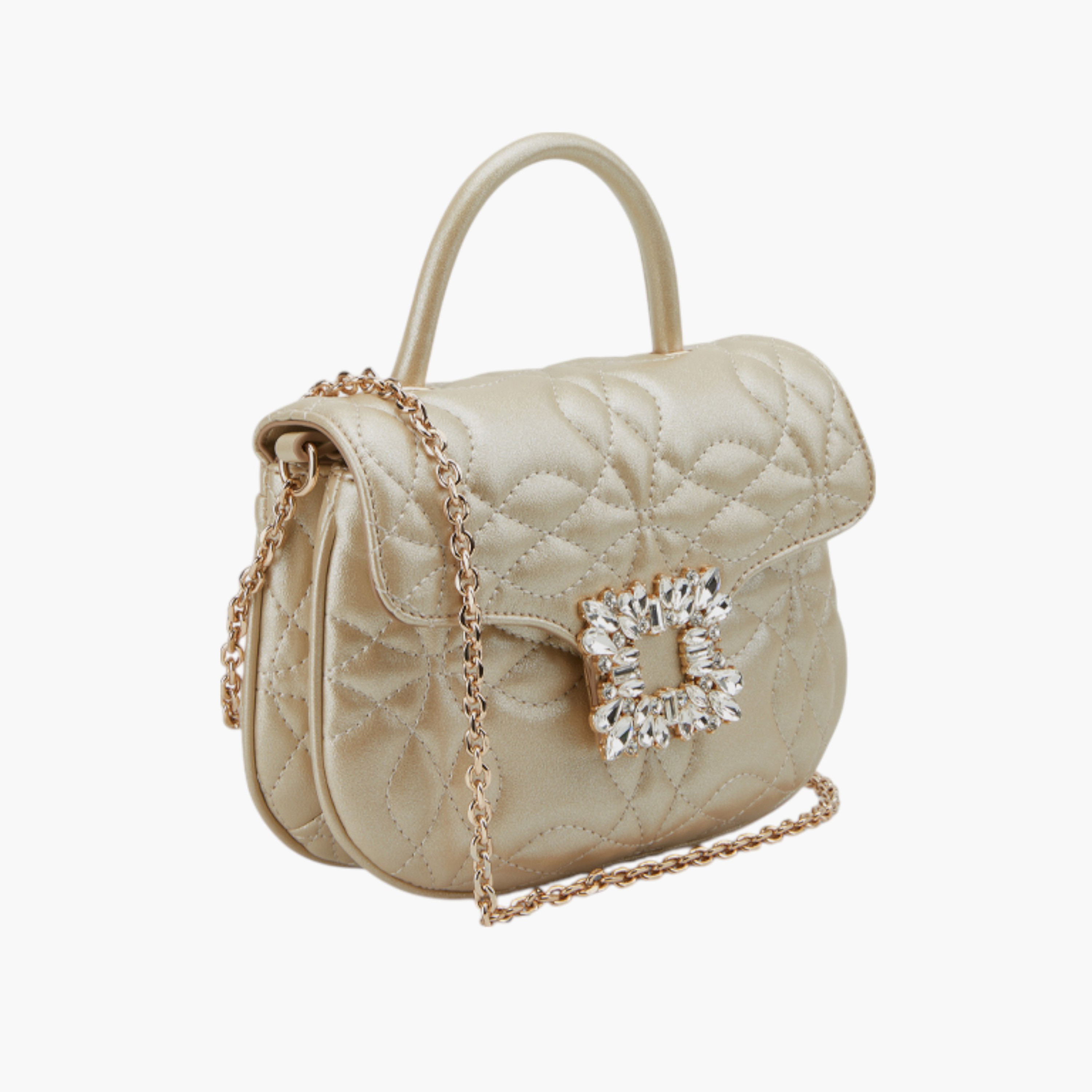 شنطة كروس بودي مبطنة بحزام سلسلة ومقبض علوي من ناين ويست-women-bagsandwallets-handbags-image-2