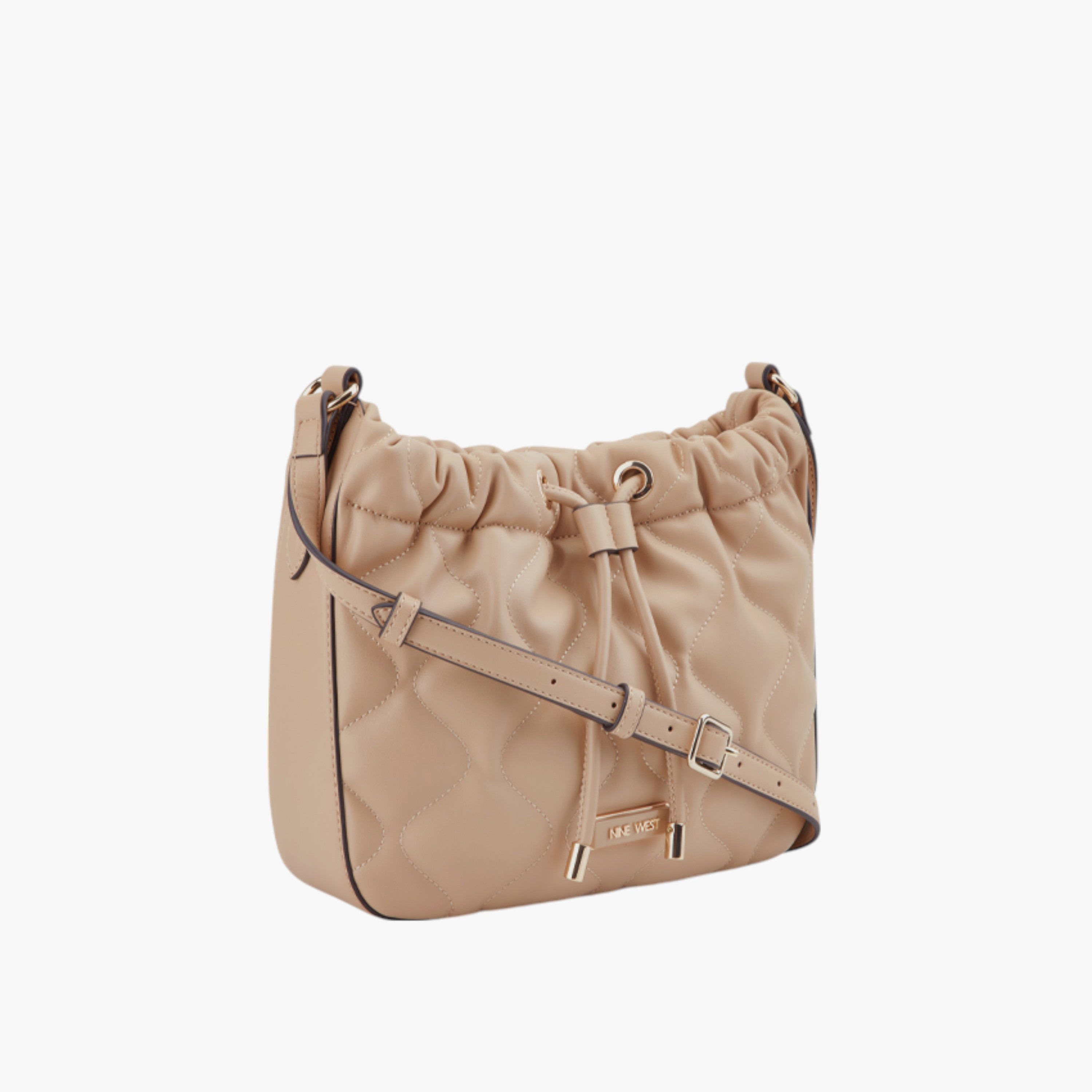 Nine West Quilted Bucket Bag with Drawstring Closure and Handle-women-bagsandwallets-handbags-image-2