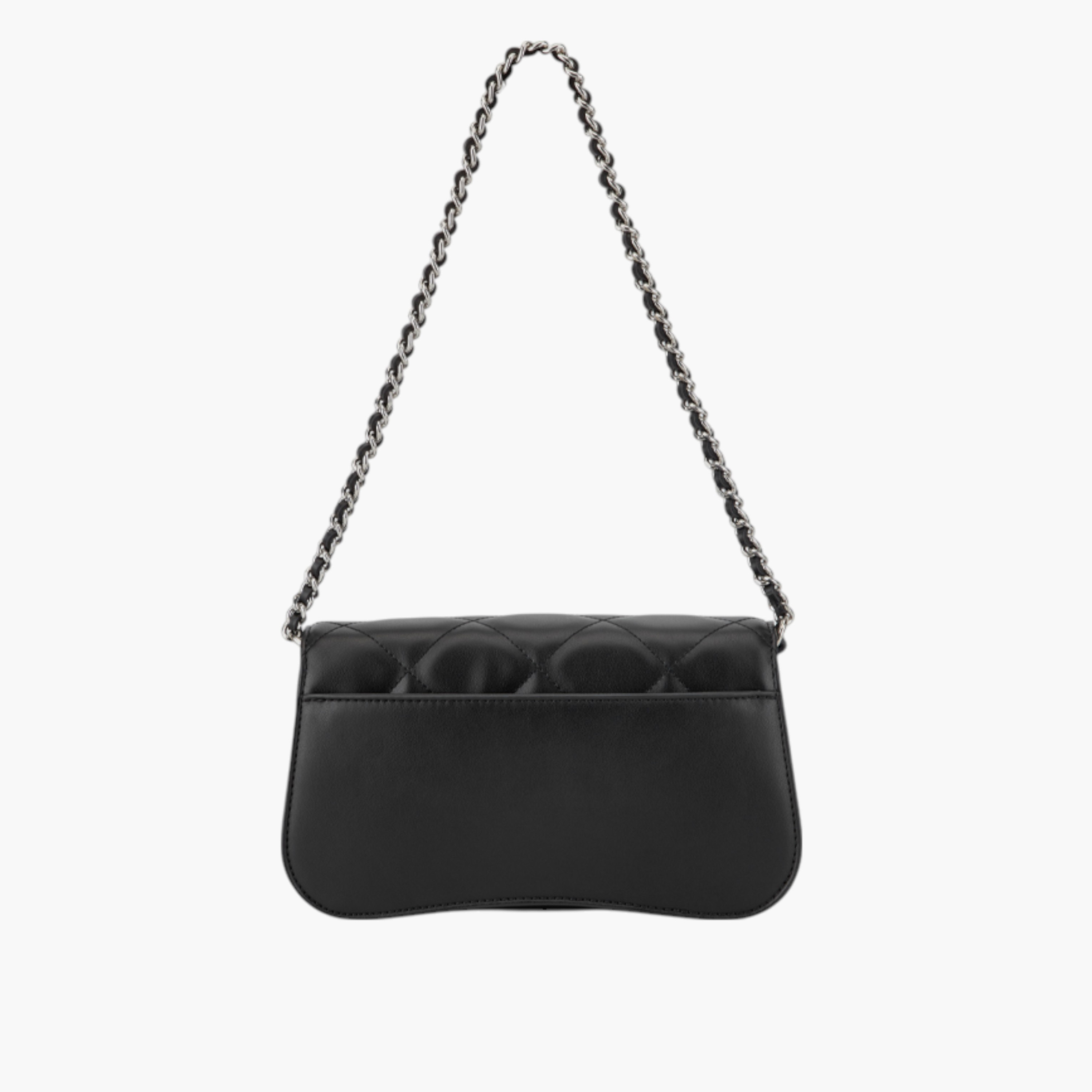 شنطة كتف مبطنة بحزام مزين بسلسلة وطية إغلاق من ناين ويست-women-bagsandwallets-handbags-image-2
