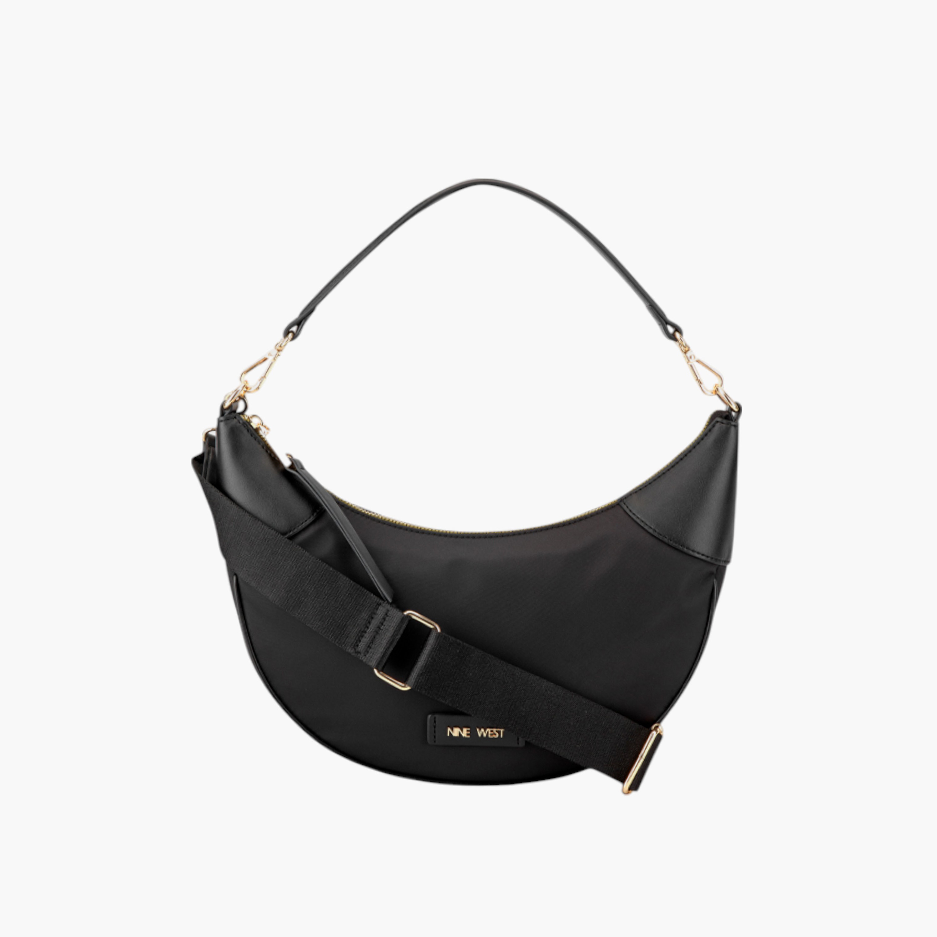 Nine West Solid Crossbody Bag with Detachable Straps and Zip Closure-women-bagsandwallets-handbags-image-1
