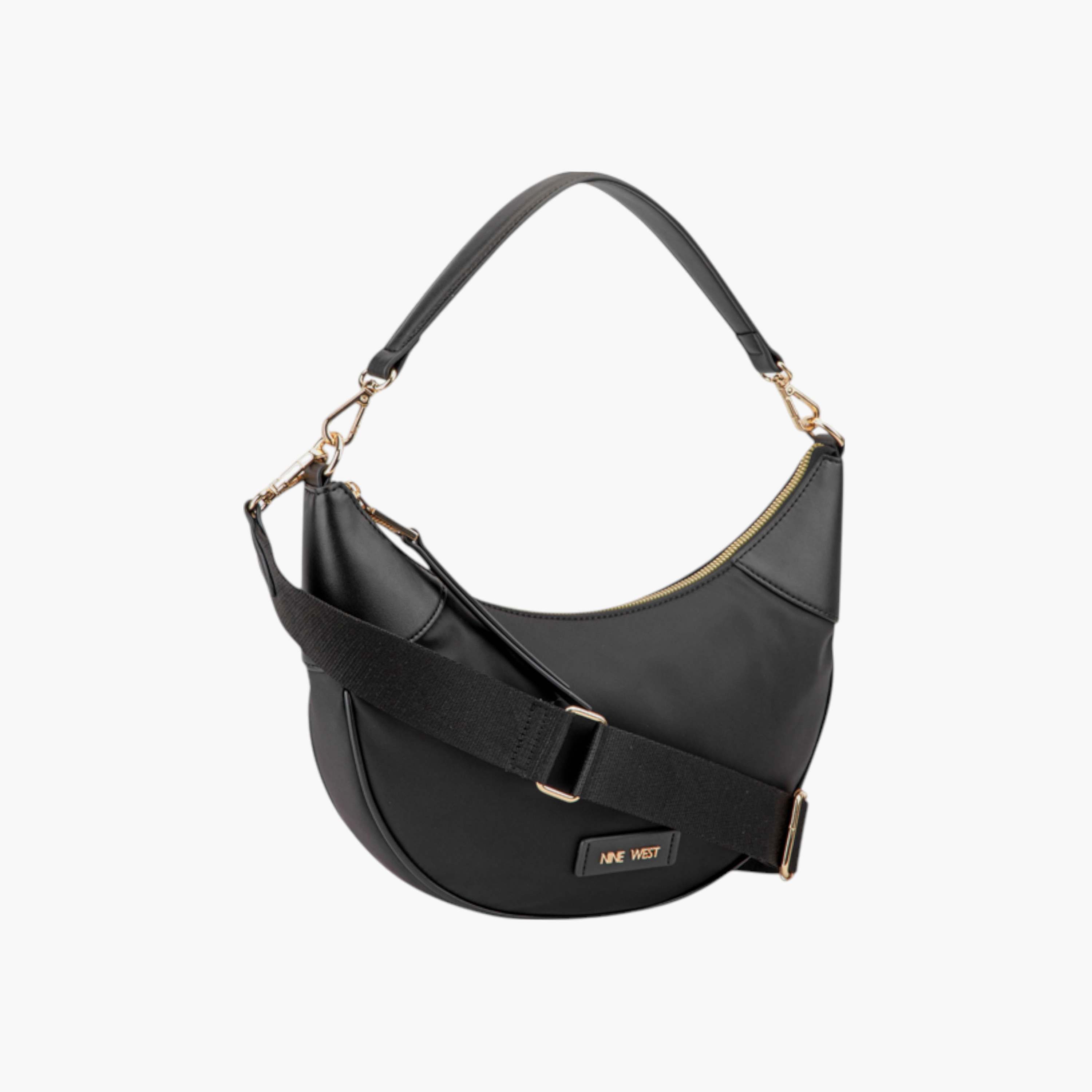 Nine West Solid Crossbody Bag with Detachable Straps and Zip Closure-women-bagsandwallets-handbags-image-2