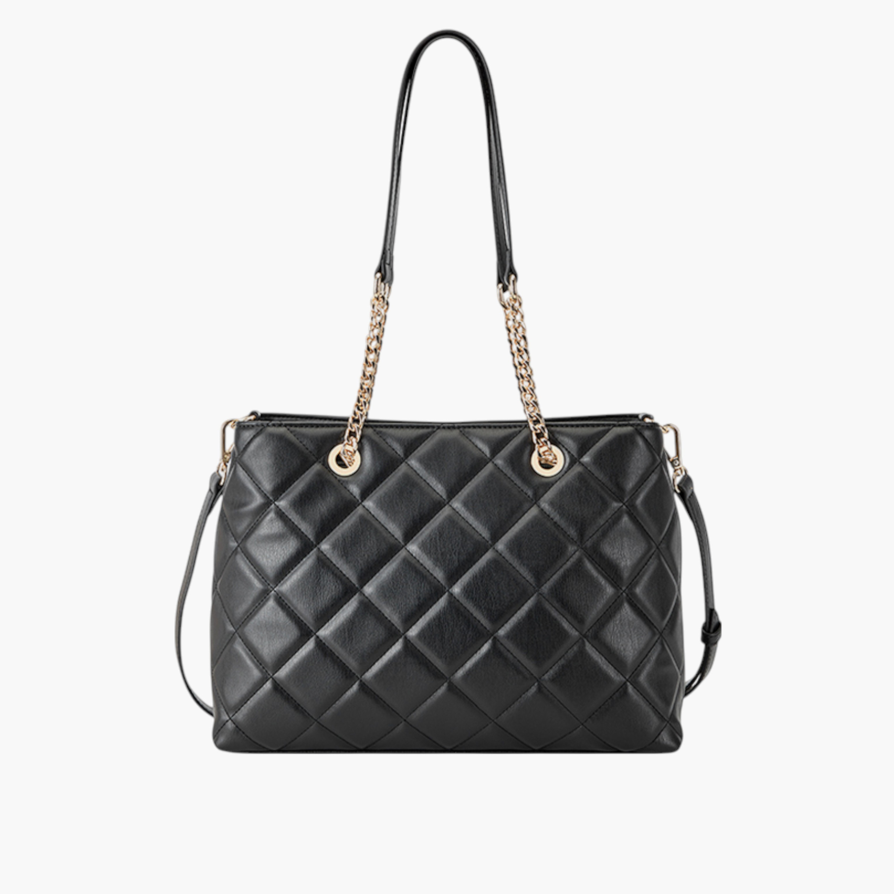 Nine West Quilted Tote Bag with Double Handle and Button Closure-women-bagsandwallets-handbags-image-1