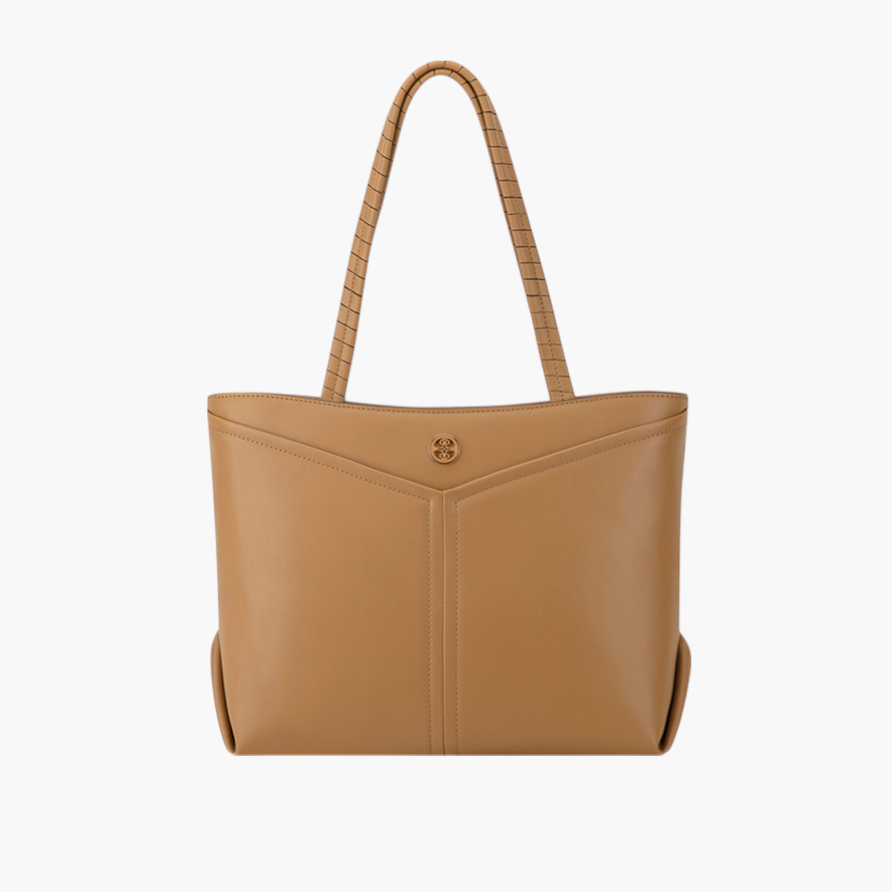 Nine West Solid Tote Bag with Double Handle and Zip Closure-women-bagsandwallets-handbags-image-1