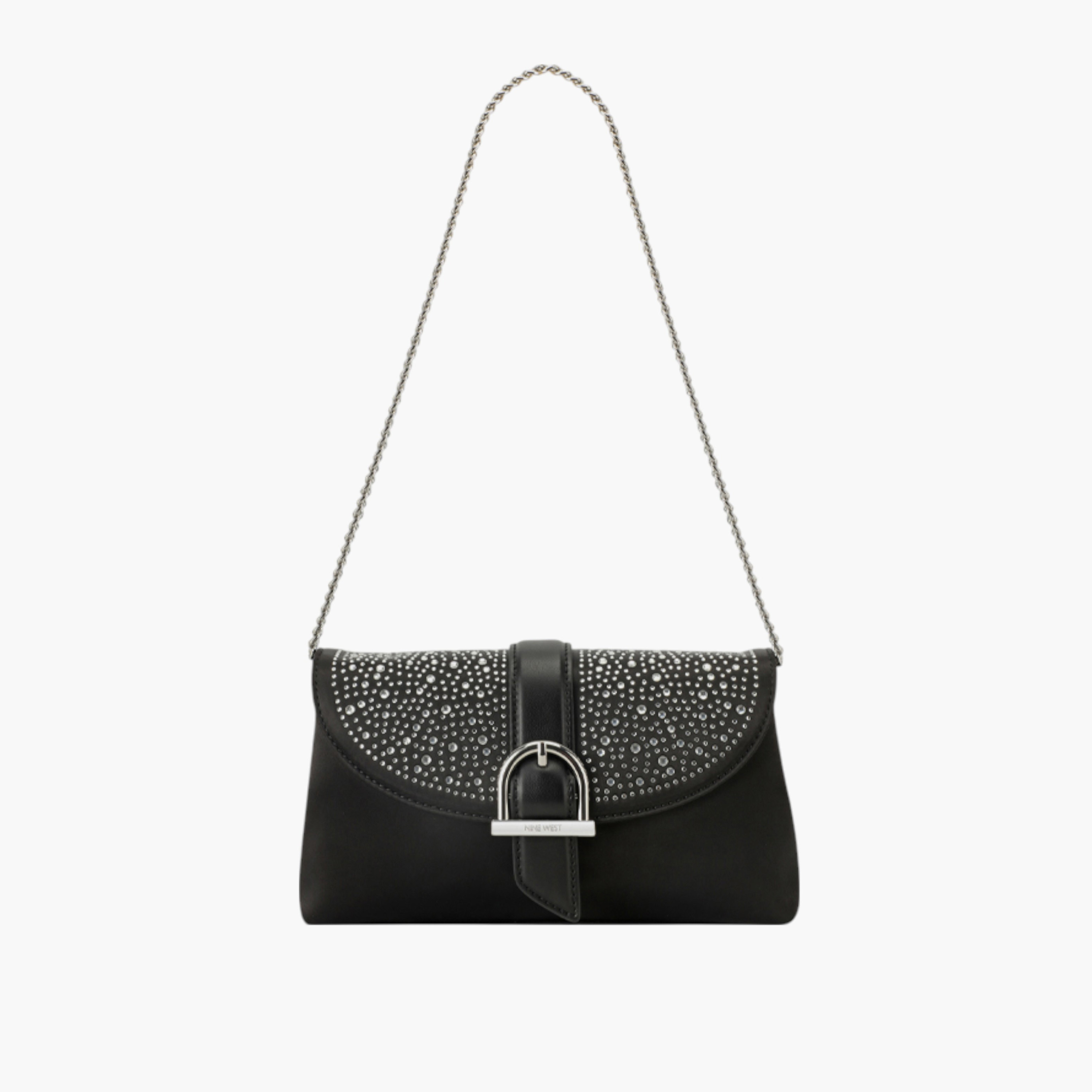شنطة كتف مزينة بزر إغلاق من ناين ويست-women-bagsandwallets-handbags-image-1