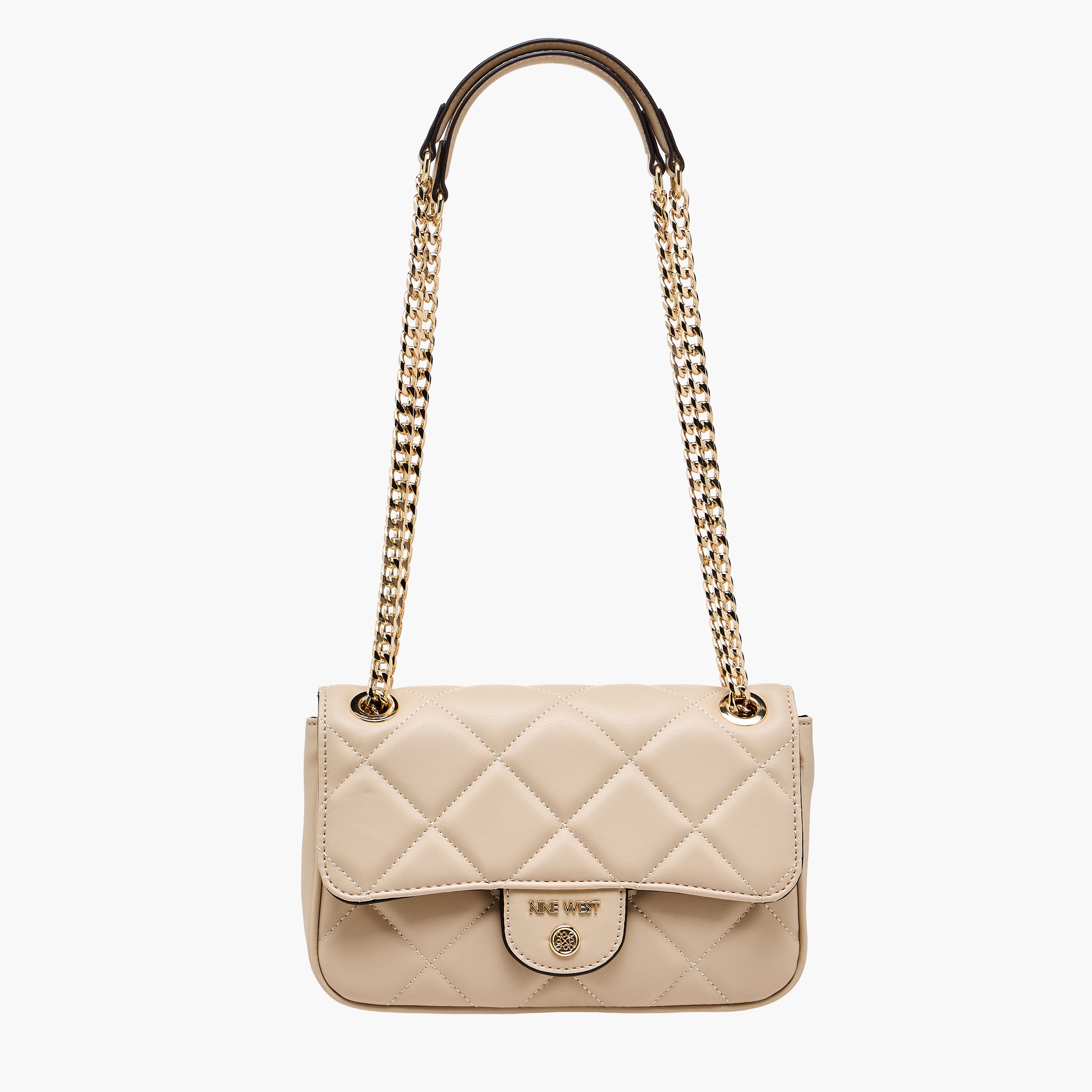 شنطة كروس مبطنة  بسلسلة حمل وزر إغلاق من ناين ويست-women-bagsandwallets-handbags-image-3