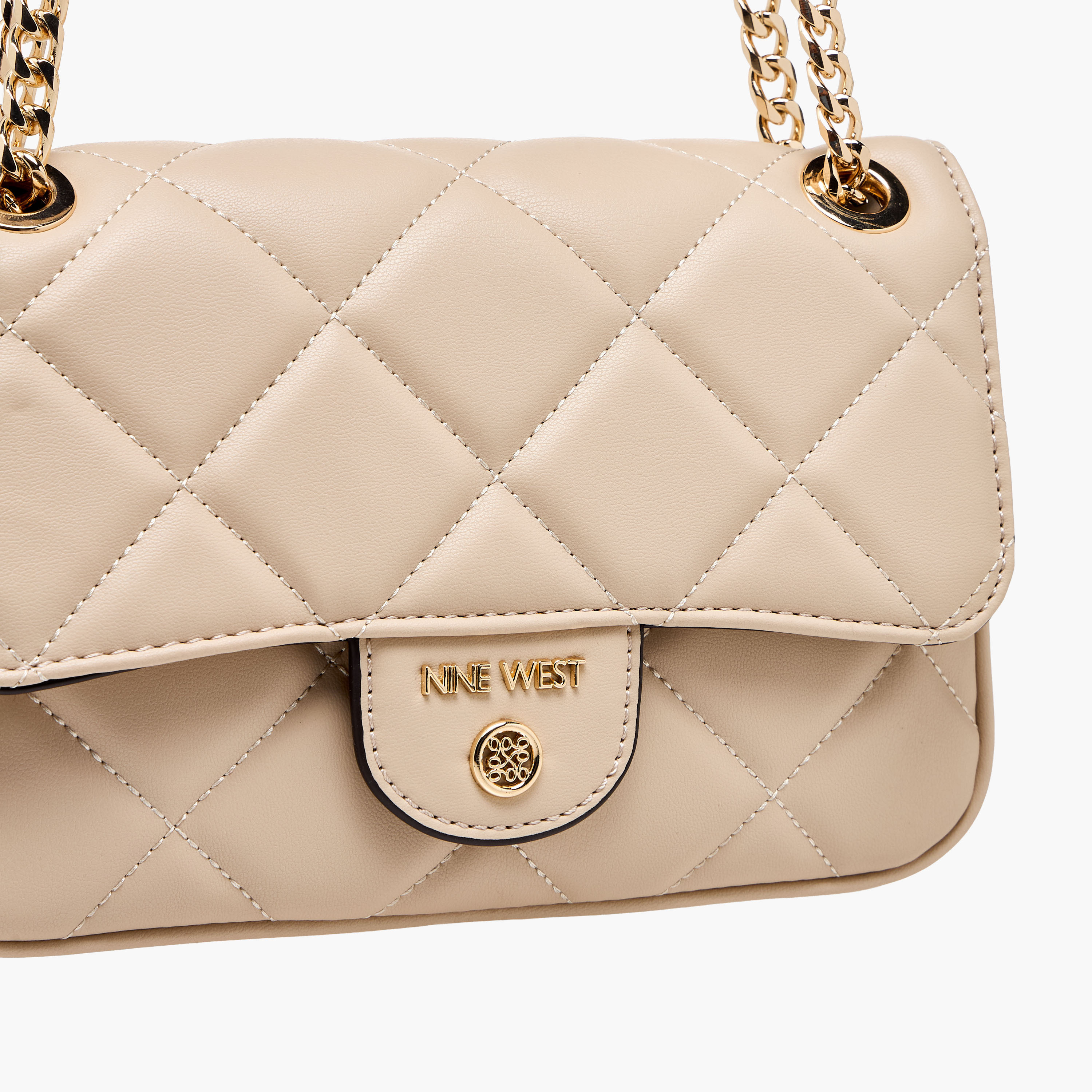 شنطة كروس مبطنة  بسلسلة حمل وزر إغلاق من ناين ويست-women-bagsandwallets-handbags-image-5