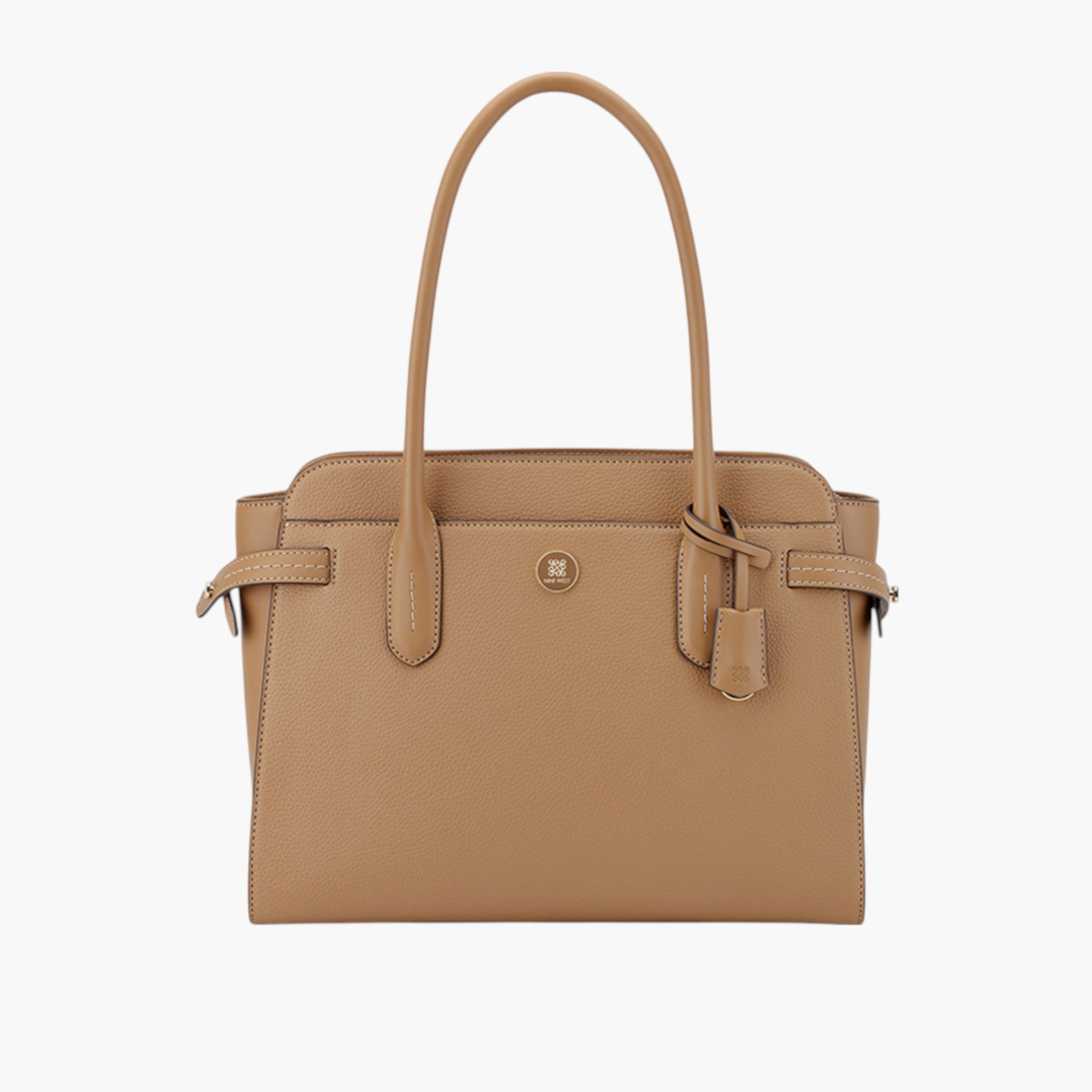 Nine West Solid Tote Bag with Double Handle and Zip Closure-women-bagsandwallets-handbags-image-5