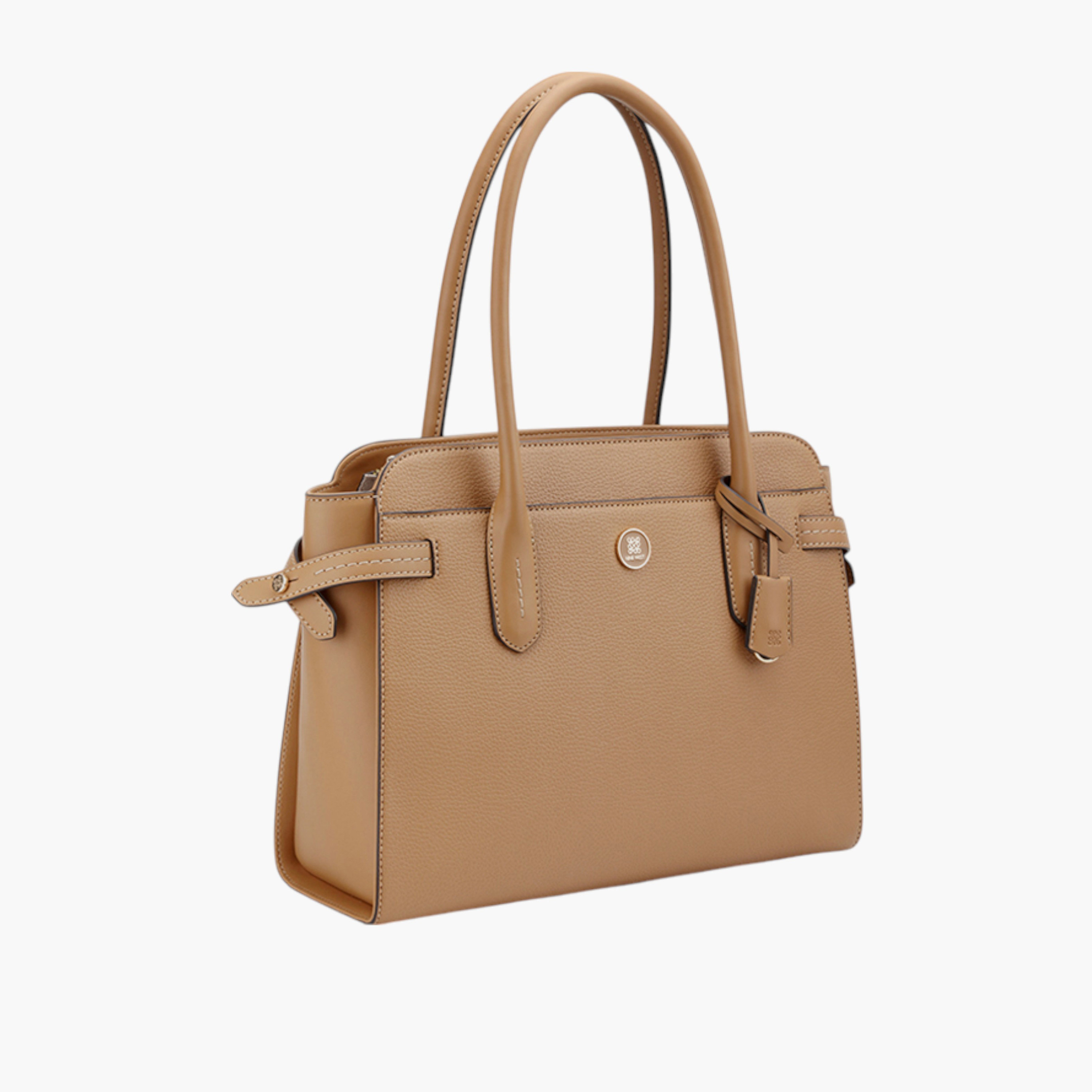 Nine West Solid Tote Bag with Double Handle and Zip Closure-women-bagsandwallets-handbags-image-3