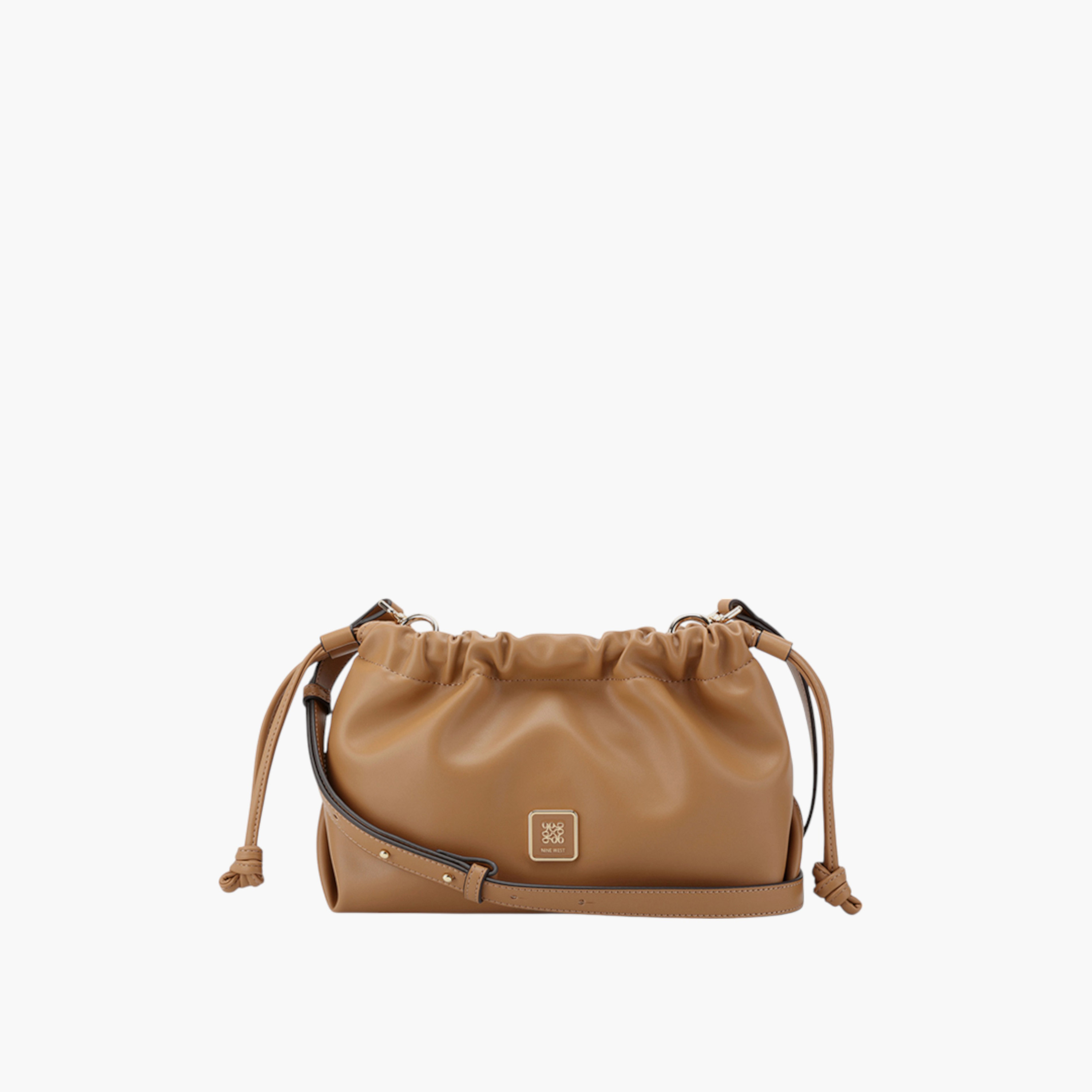 Nine West Solid Sling Bag with Drawstring Closure-women-bagsandwallets-handbags-image-1