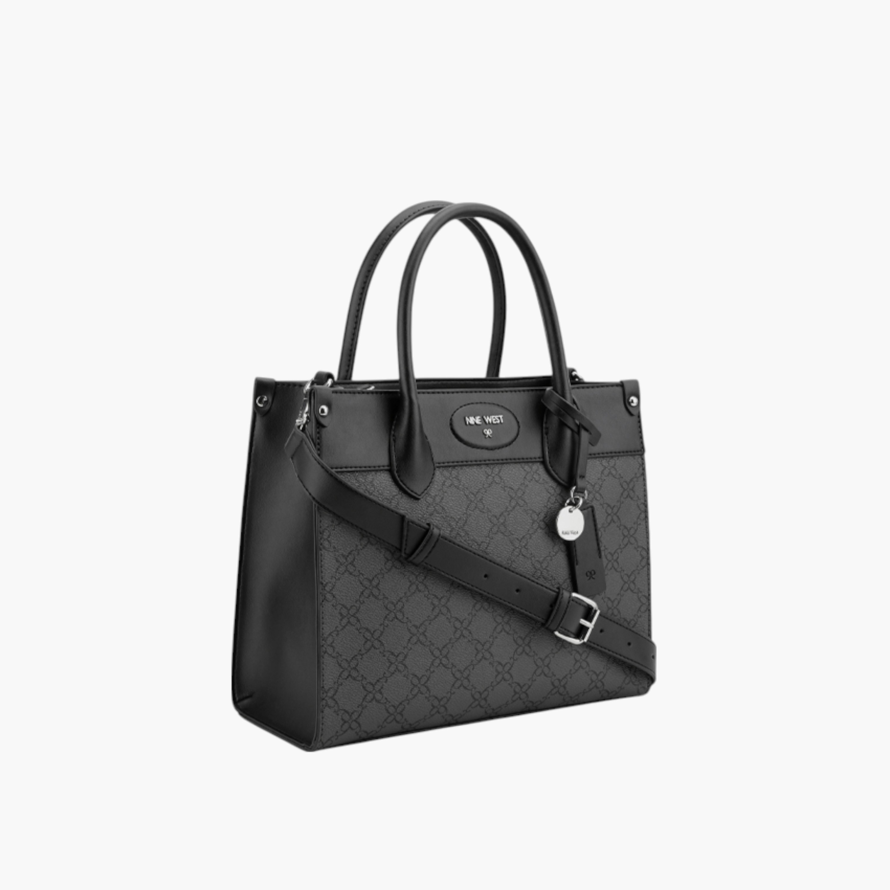 Nine West Printed Tote Bag with Double Handle and Zip Closure-women-bagsandwallets-handbags-image-2