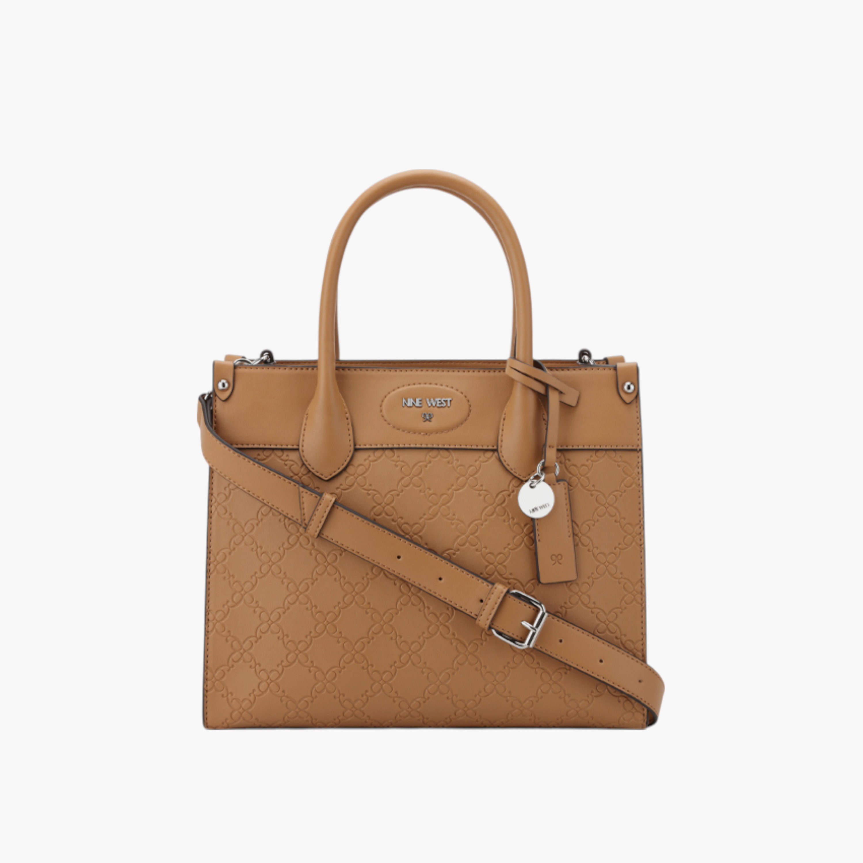 Nine West Printed Tote Bag with Double Handle and Zip Closure-women-bagsandwallets-handbags-image-1