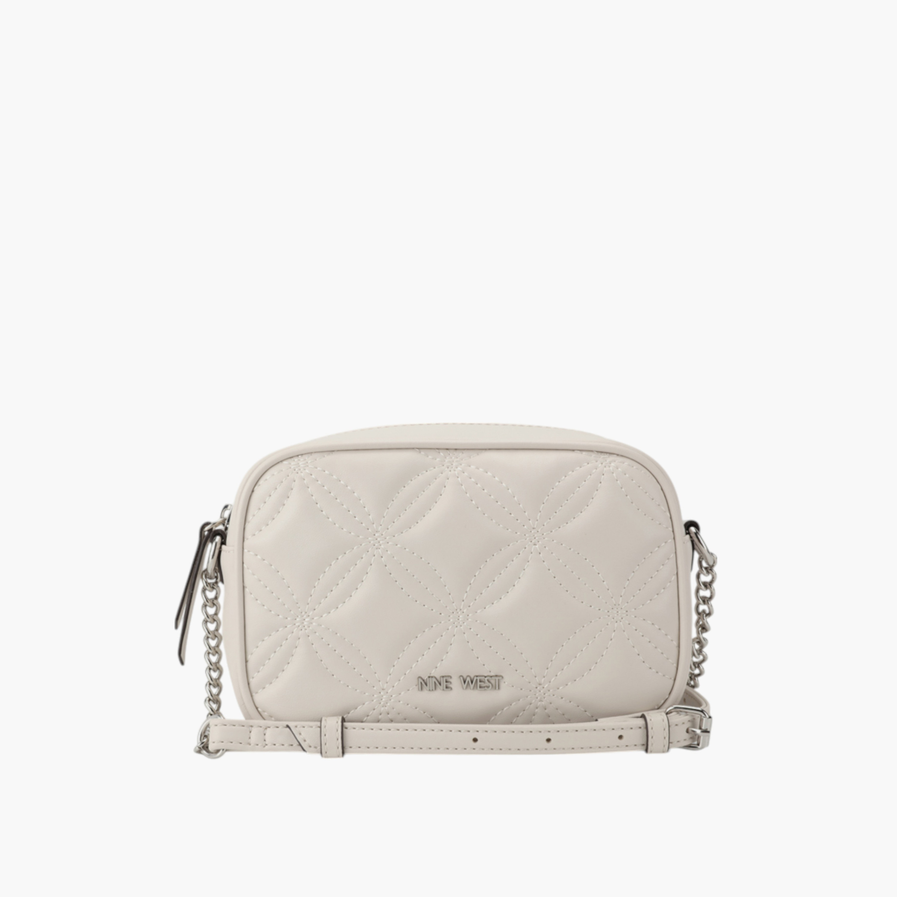 شنطة كروس بودي مبطنة بحزام سلسلة وسحّاب إغلاق من ناين ويست-women-bagsandwallets-handbags-image-1