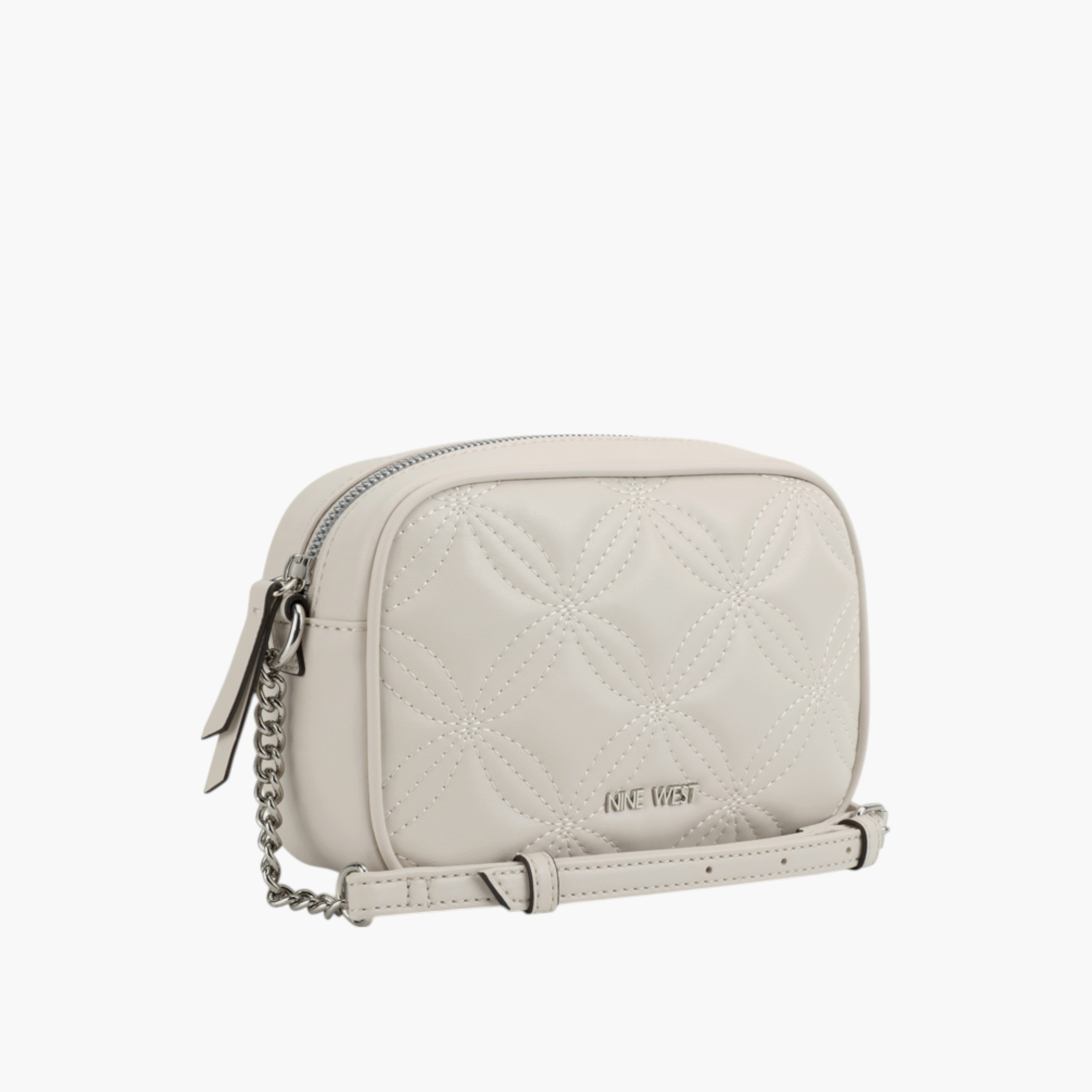 شنطة كروس بودي مبطنة بحزام سلسلة وسحّاب إغلاق من ناين ويست-women-bagsandwallets-handbags-image-4