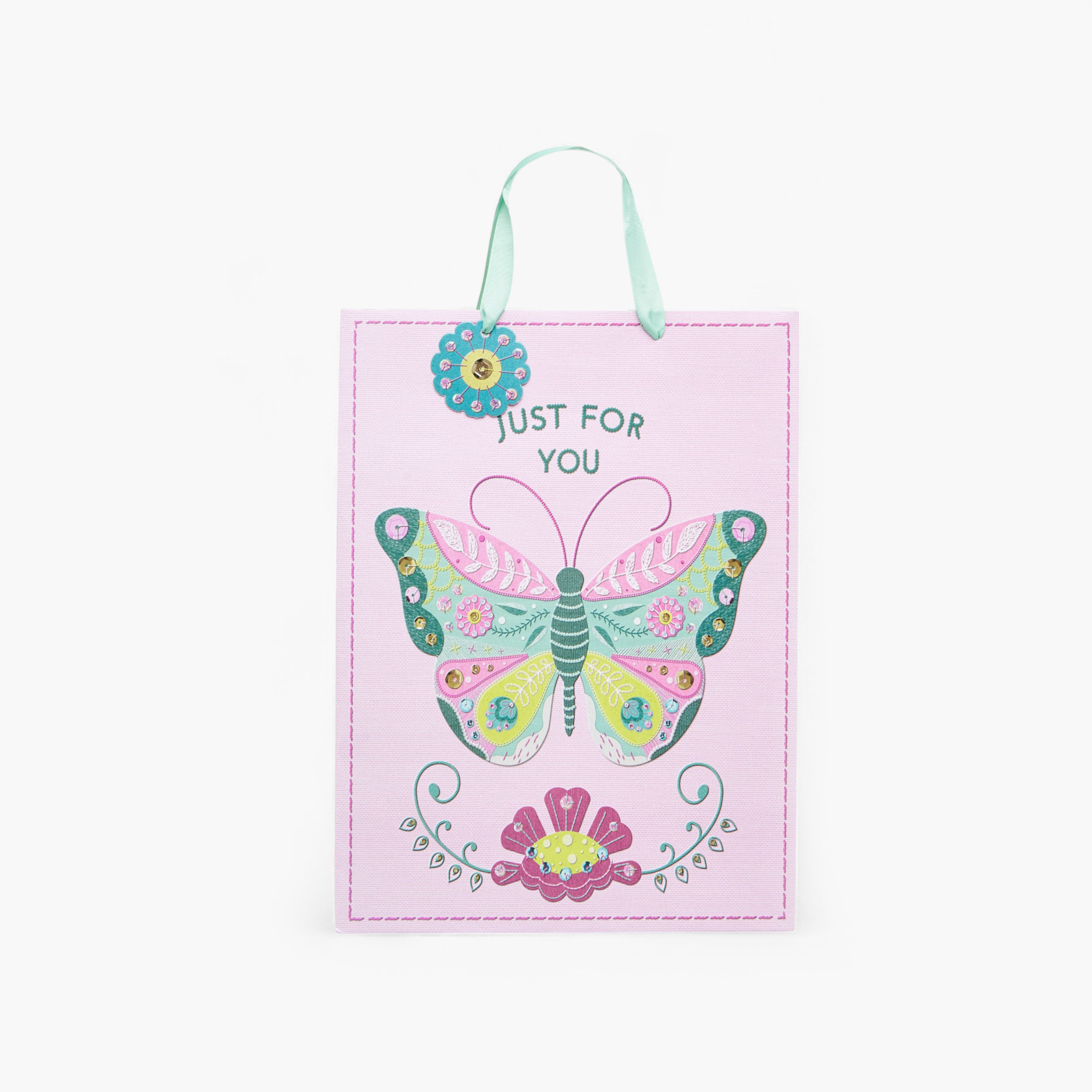 Just For You Print Paper Gift Bag with Handle - 26x12x32 cms-household-giftingaccessories-giftings-image-1