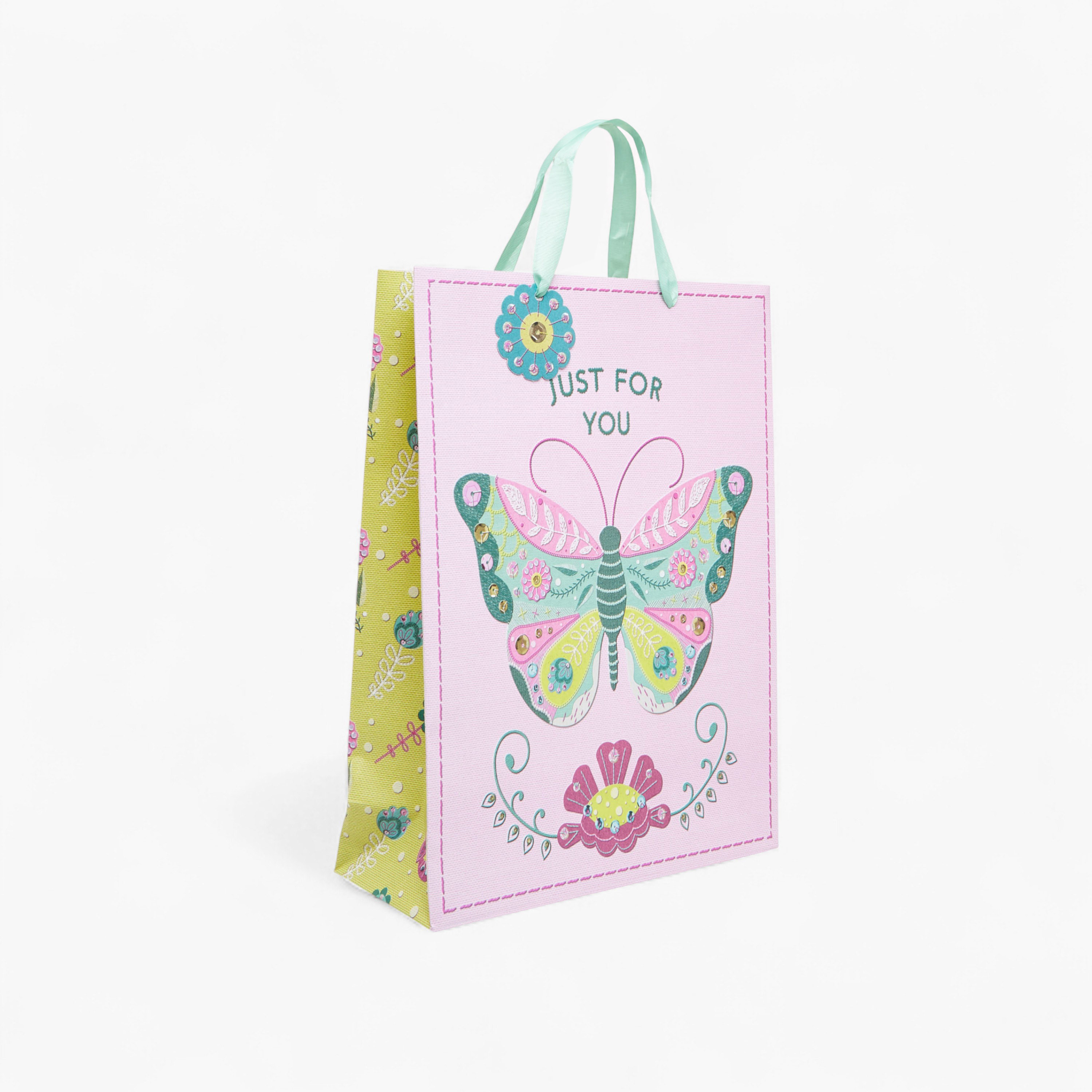 Just For You Print Paper Gift Bag with Handle - 26x12x32 cms-household-giftingaccessories-giftings-image-2