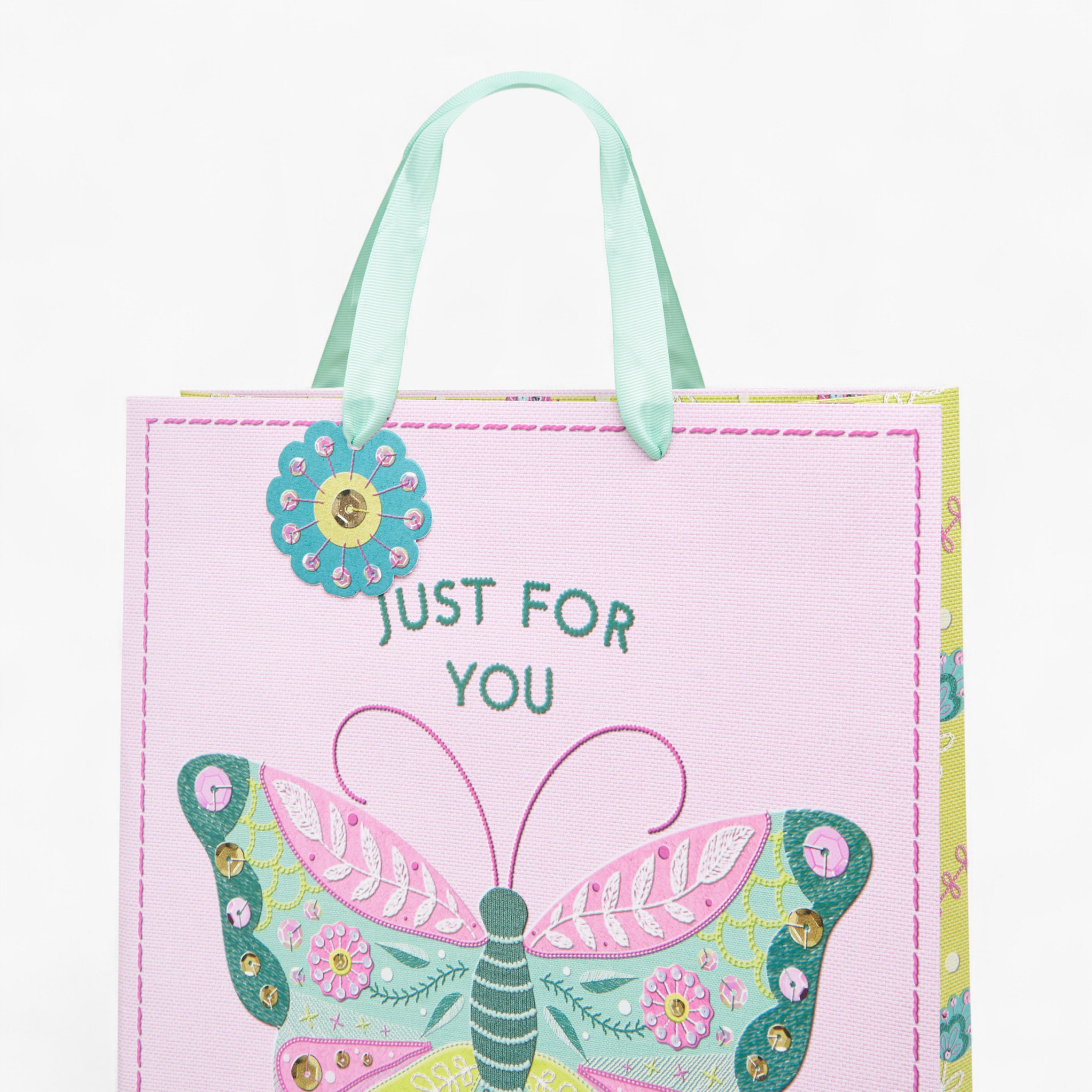 Just For You Print Paper Gift Bag with Handle - 26x12x32 cms-household-giftingaccessories-giftings-image-3