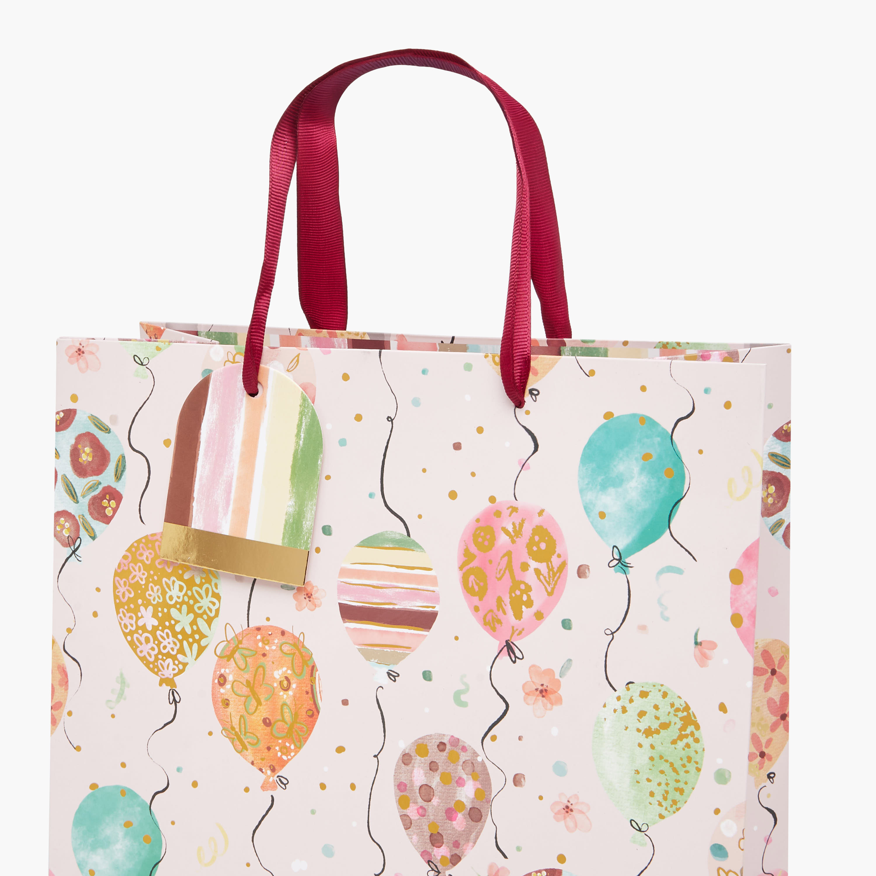 Balloon Print Paper Gift Bag with Handles - 26x12x32 cm-household-giftingaccessories-giftings-image-3